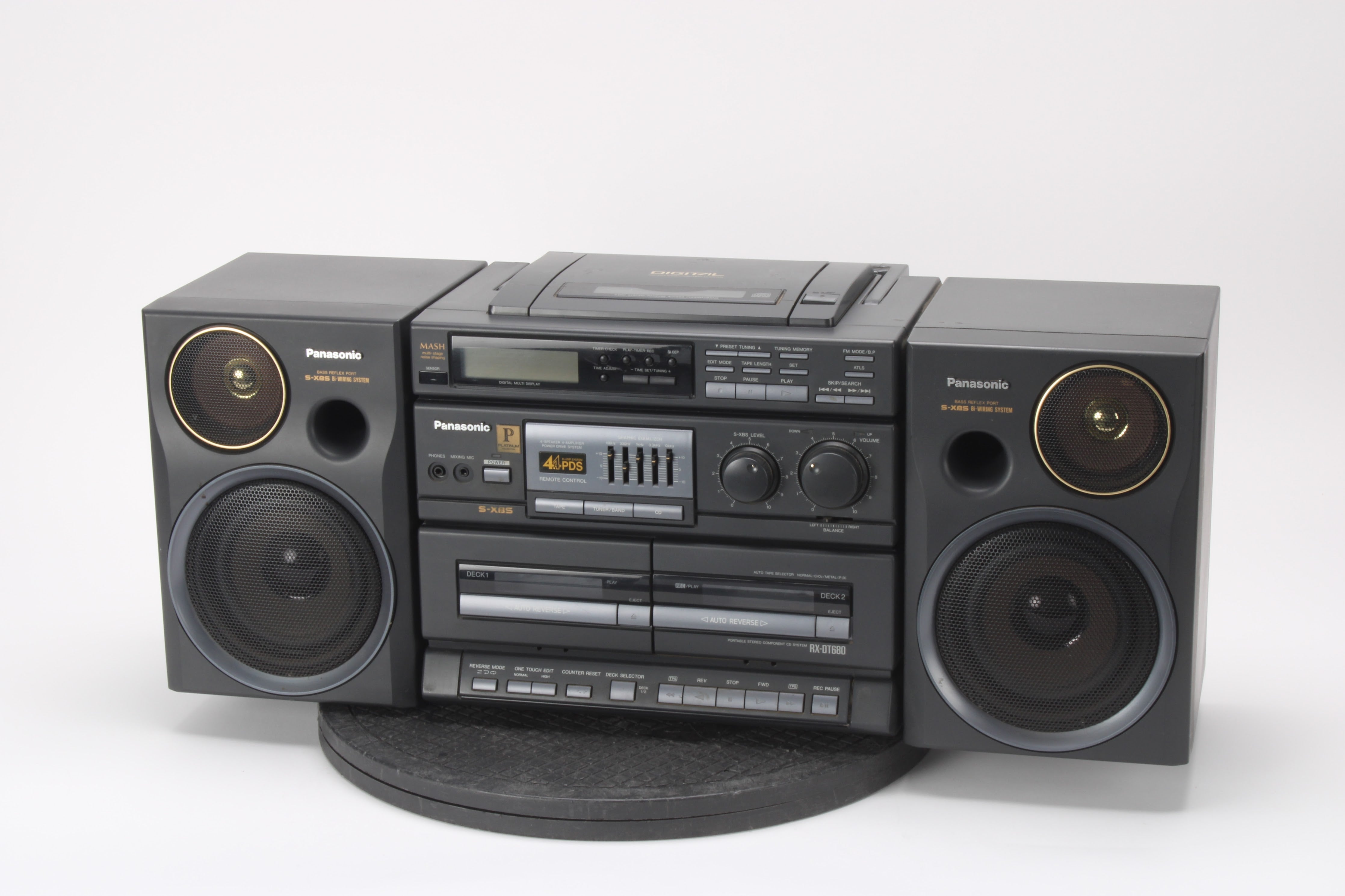 Panasonic RX-DT680 Portable Stereo Boombox S-XBS CD Radio - AS IS