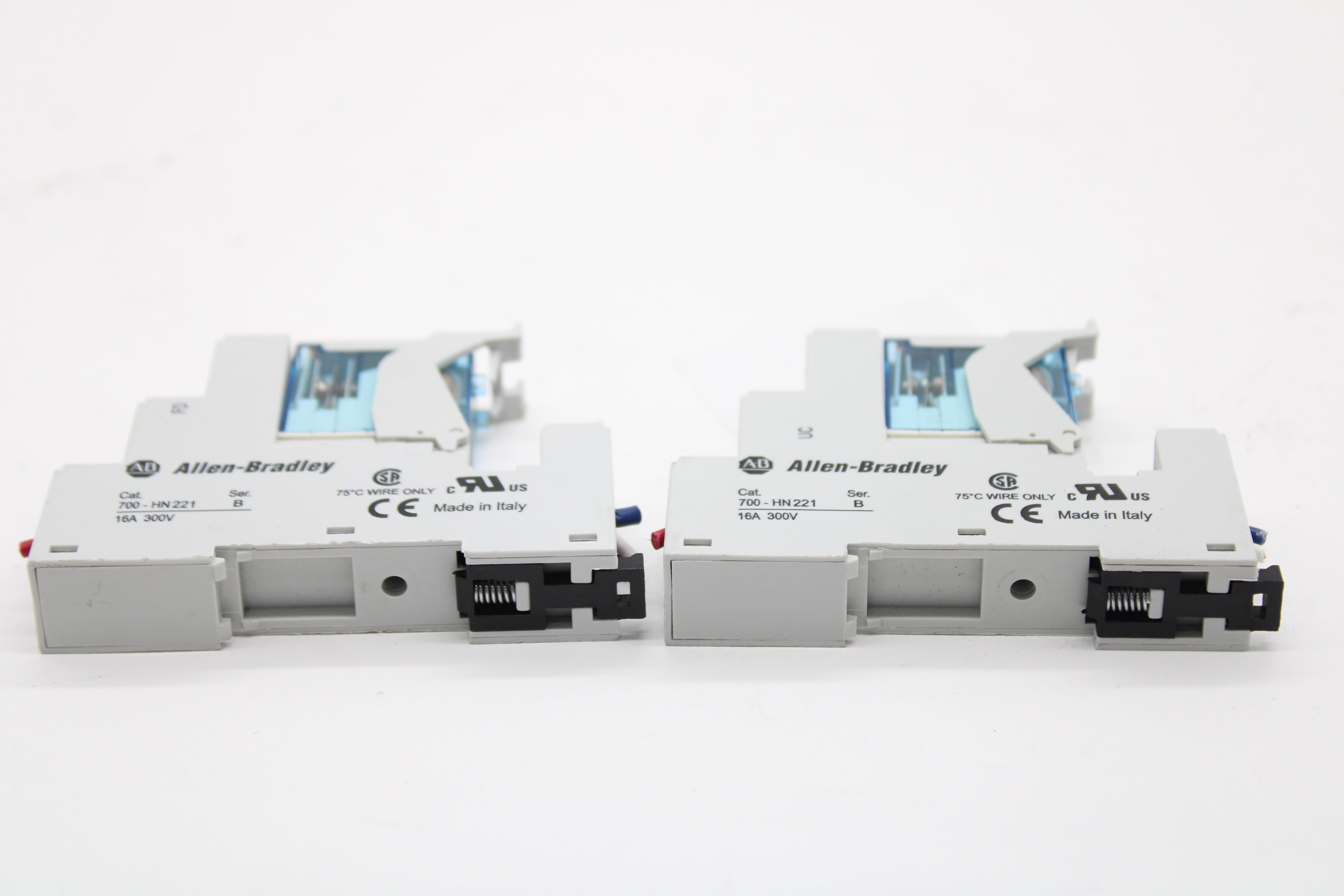 AllenBradley 700HN221 Screw Terminal Relay Socket Lot of 2 NTC Tech