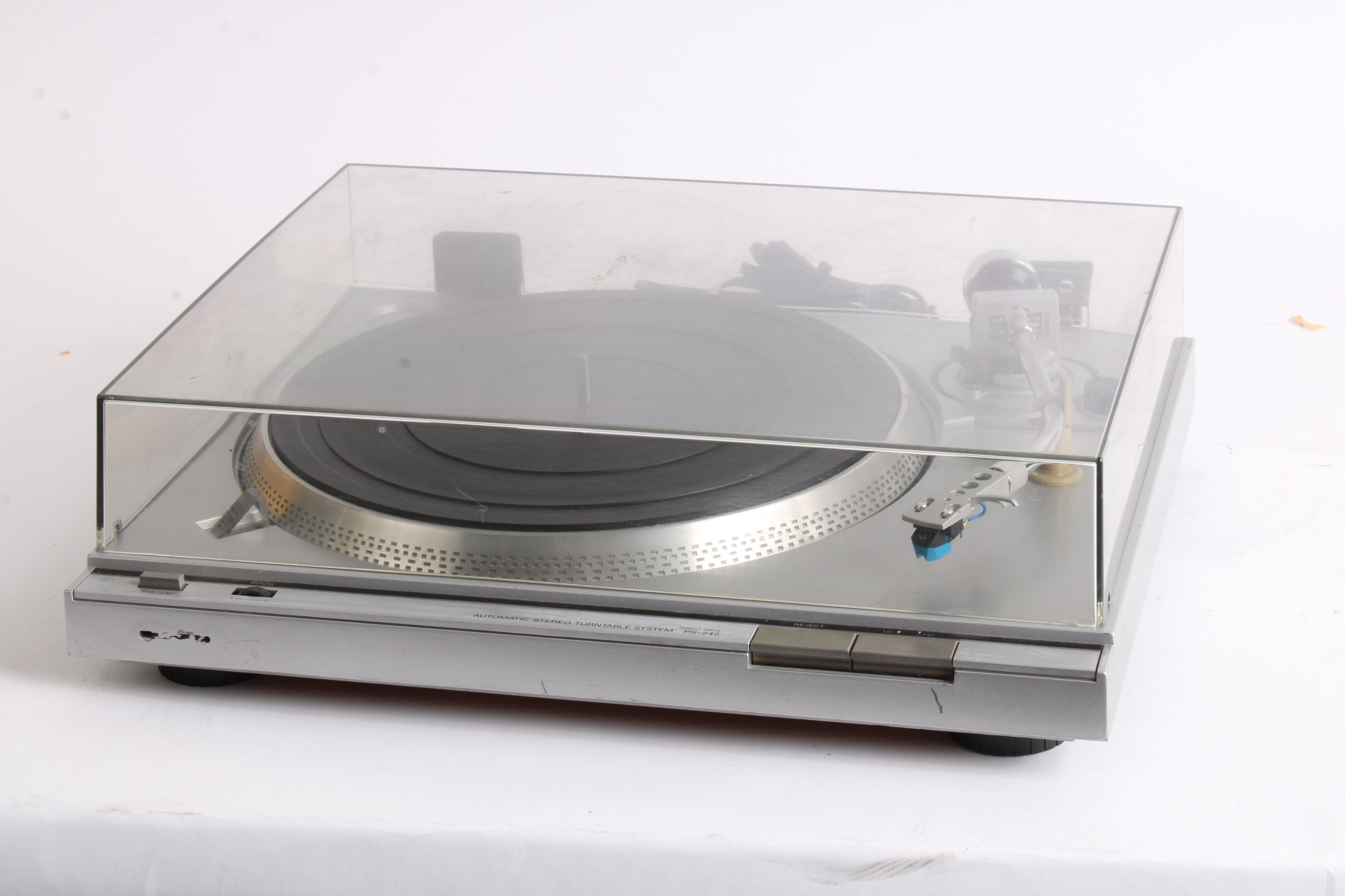 Sony PS-242 Stereo Turntable System With Audio Technica -AT-VMN95