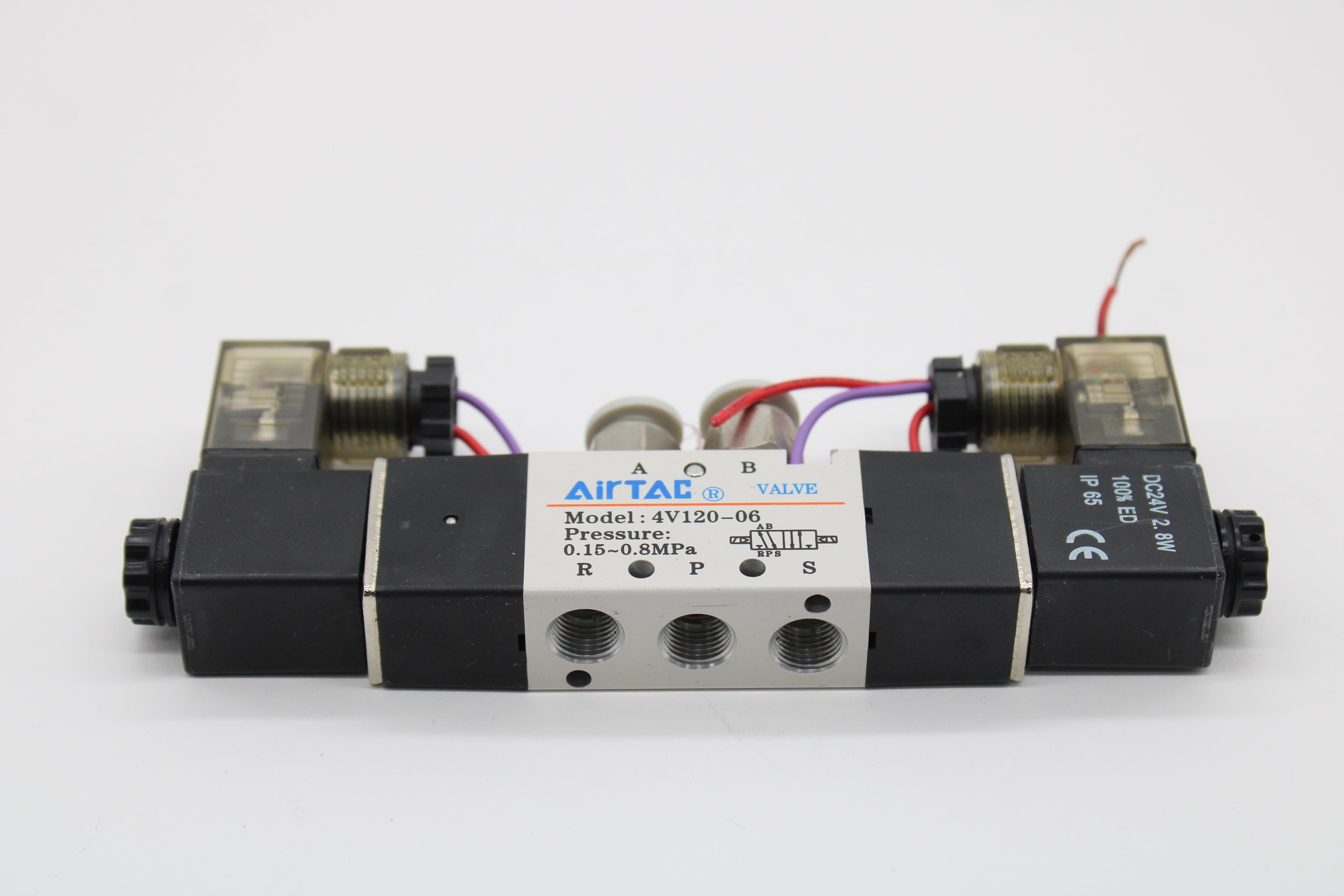 Airtac 4V12006 Solenoid Air Valve / Pneumatic Valve, Double Solenoid