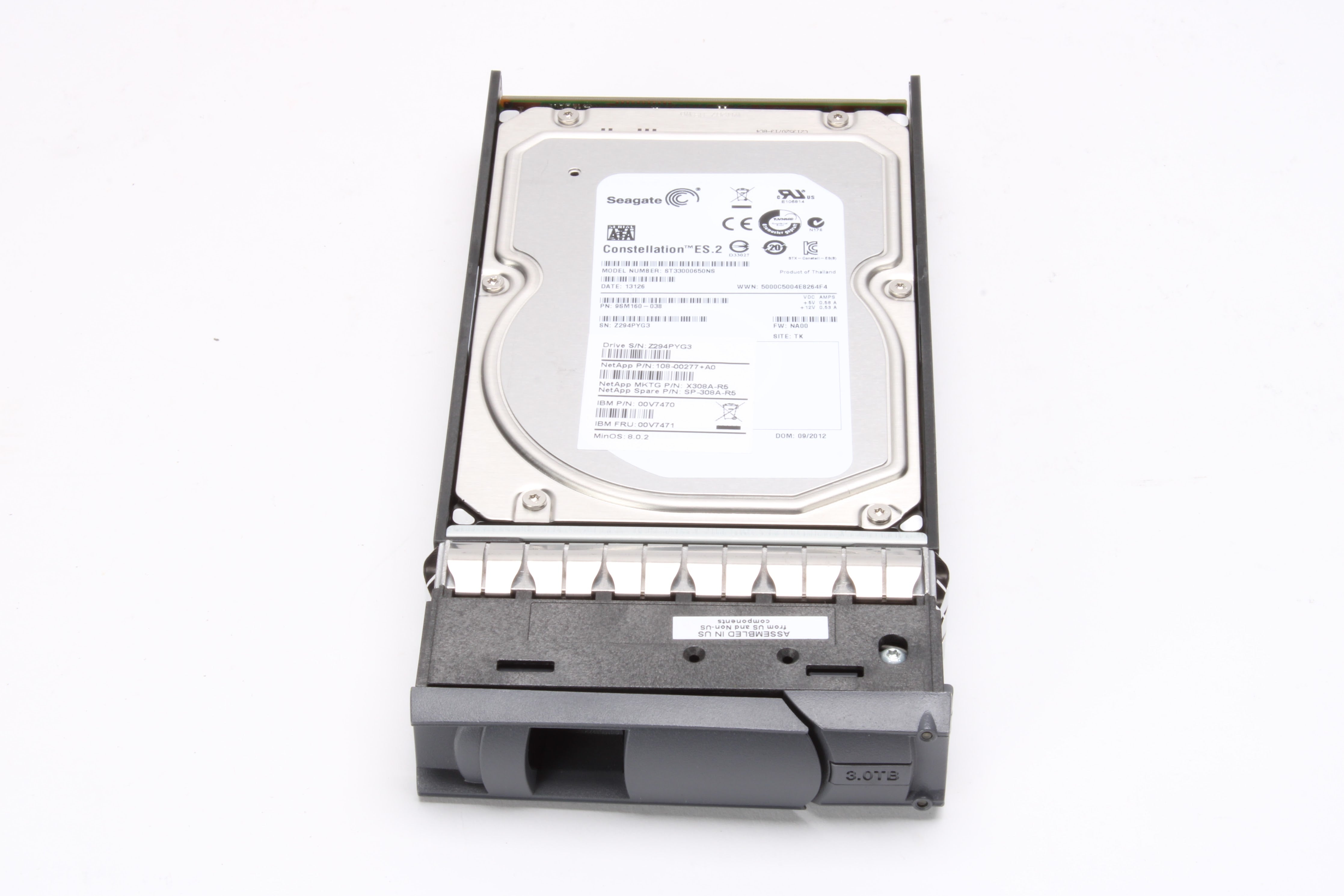 Seagate Constellation ES.2 ST33000650NS 3 TB - - Voor 23.59u