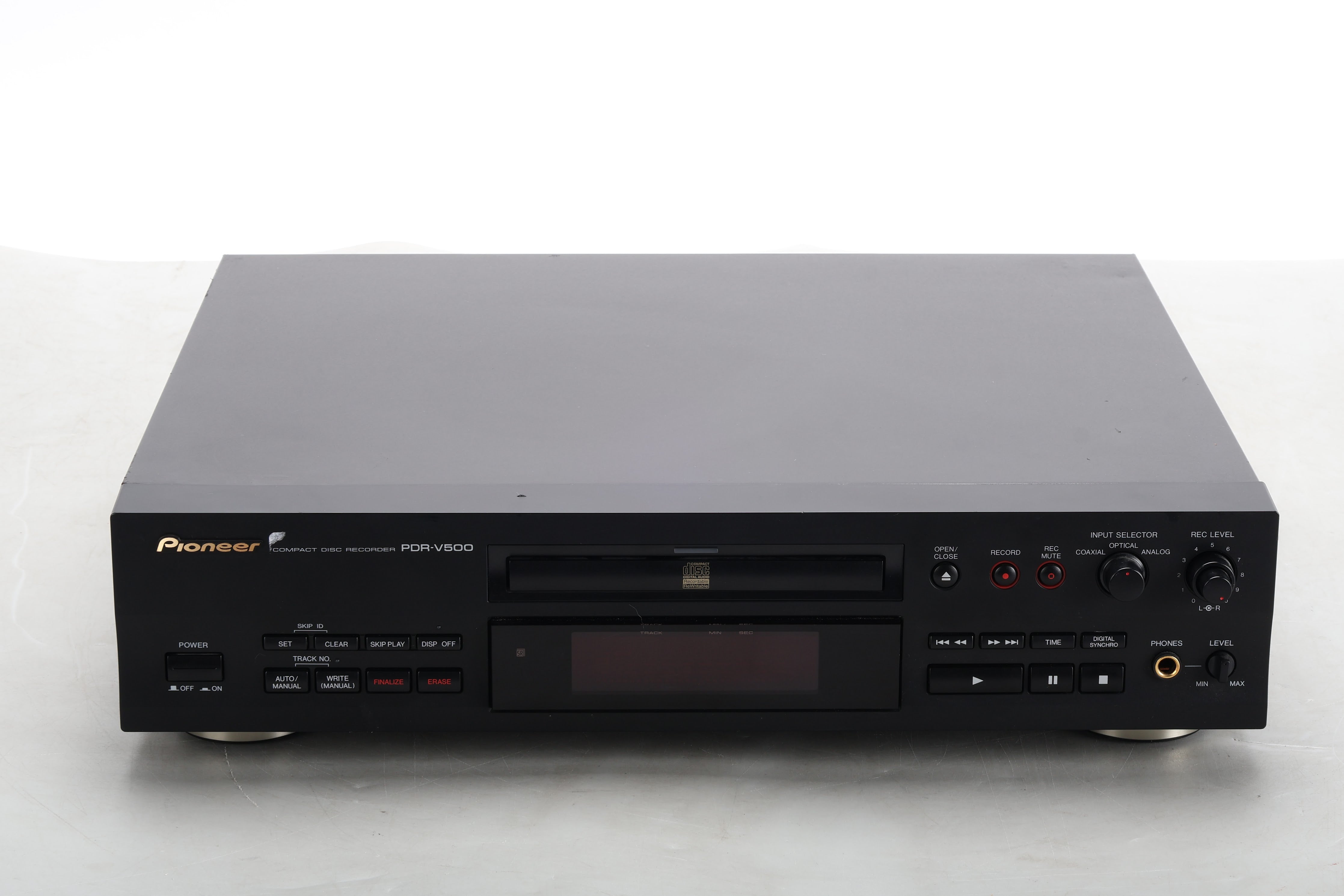 Pioneer PDR-V500 Compact Disc Recorder With Power Cable - Fair Conditi ...