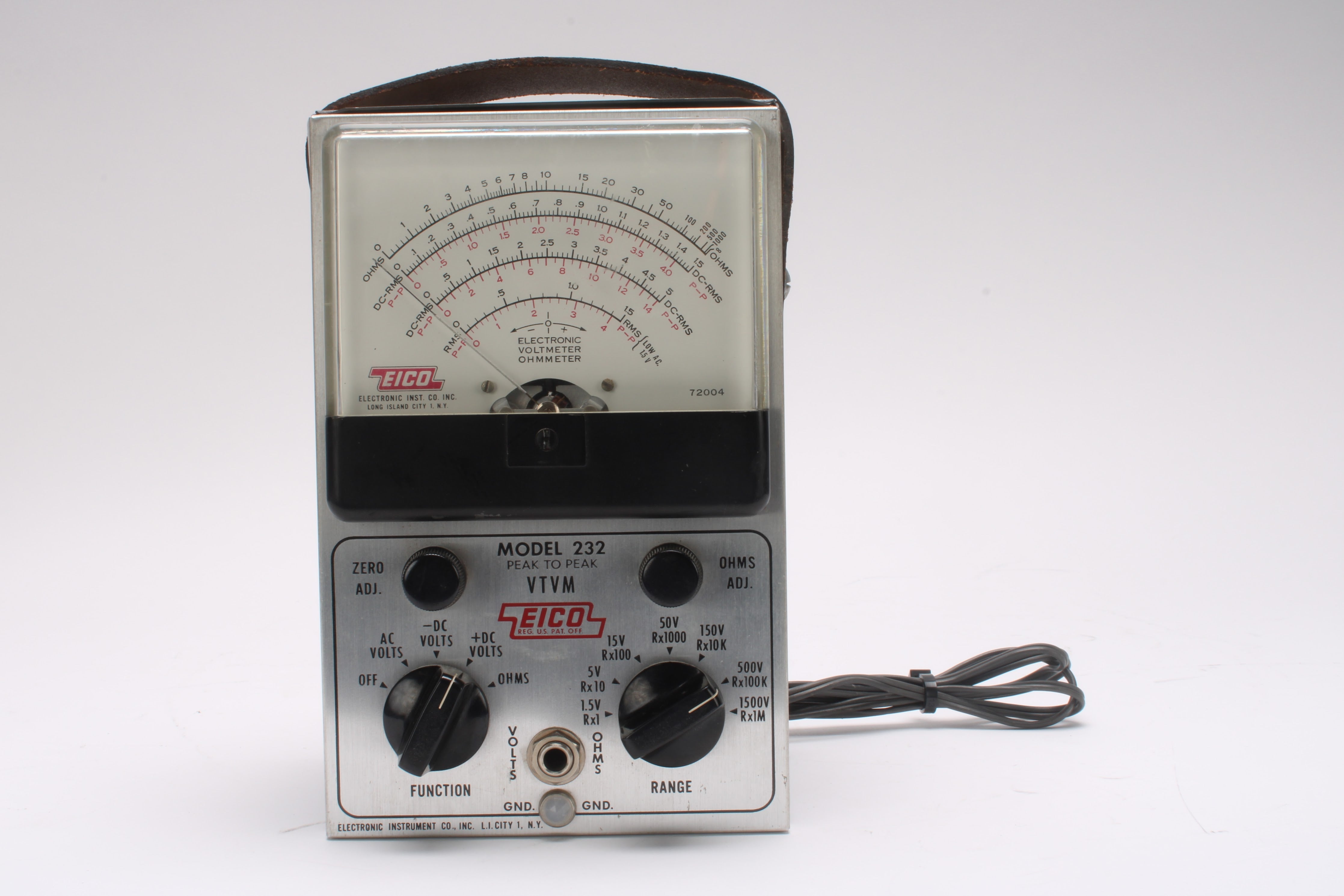 Eico 232 Peak To Peak VTVM Vacuum Tube Voltmeter Fair Condition NTC eico-232-peak-to-peak-vtvm-vacuum-tube-voltmeter-fair-condition-ntc