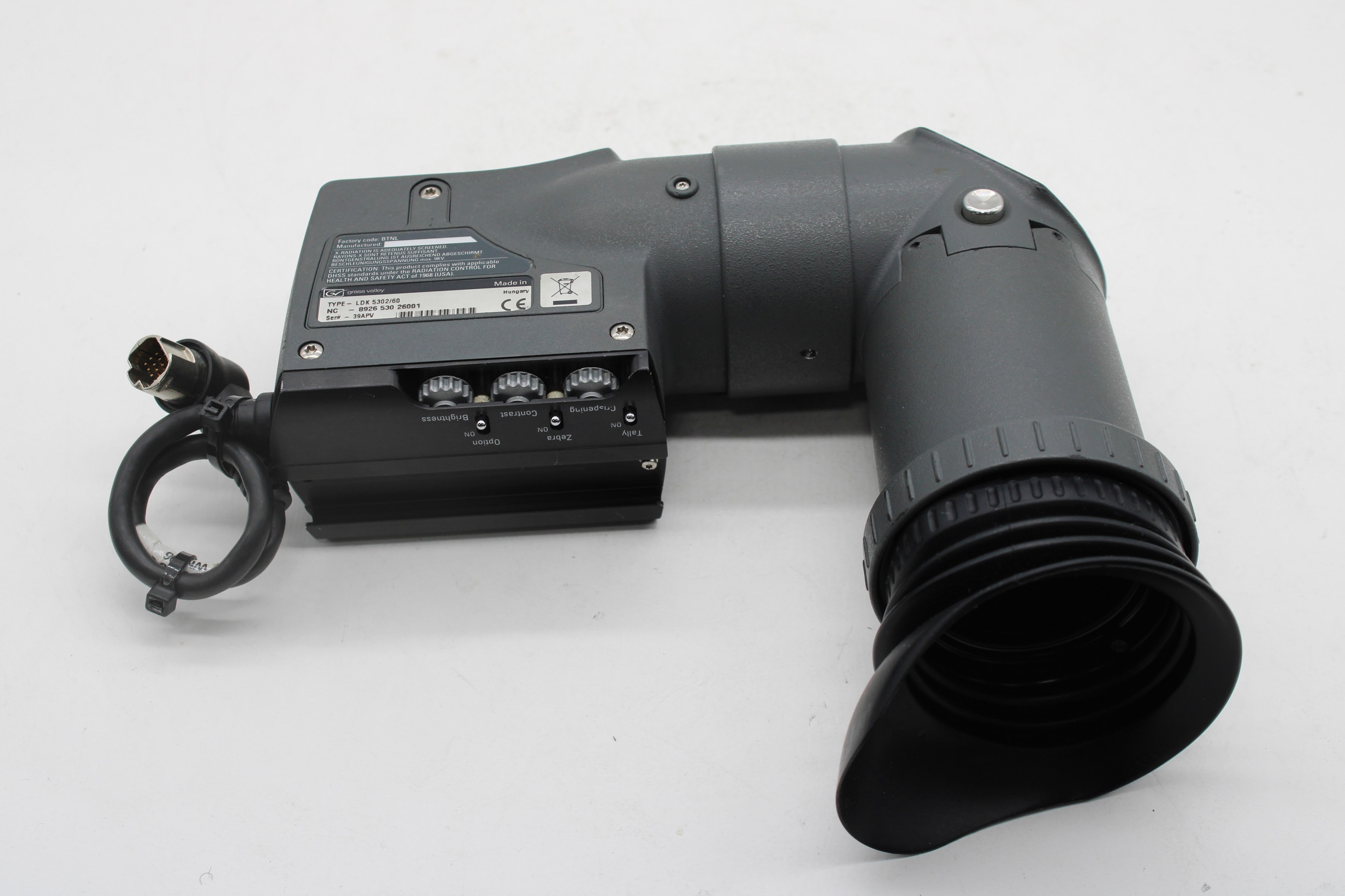Viseur Grass Valley GVG REF-3922 407 33701 Pour Caméras LDK-5302/60 Et LDK-8000
