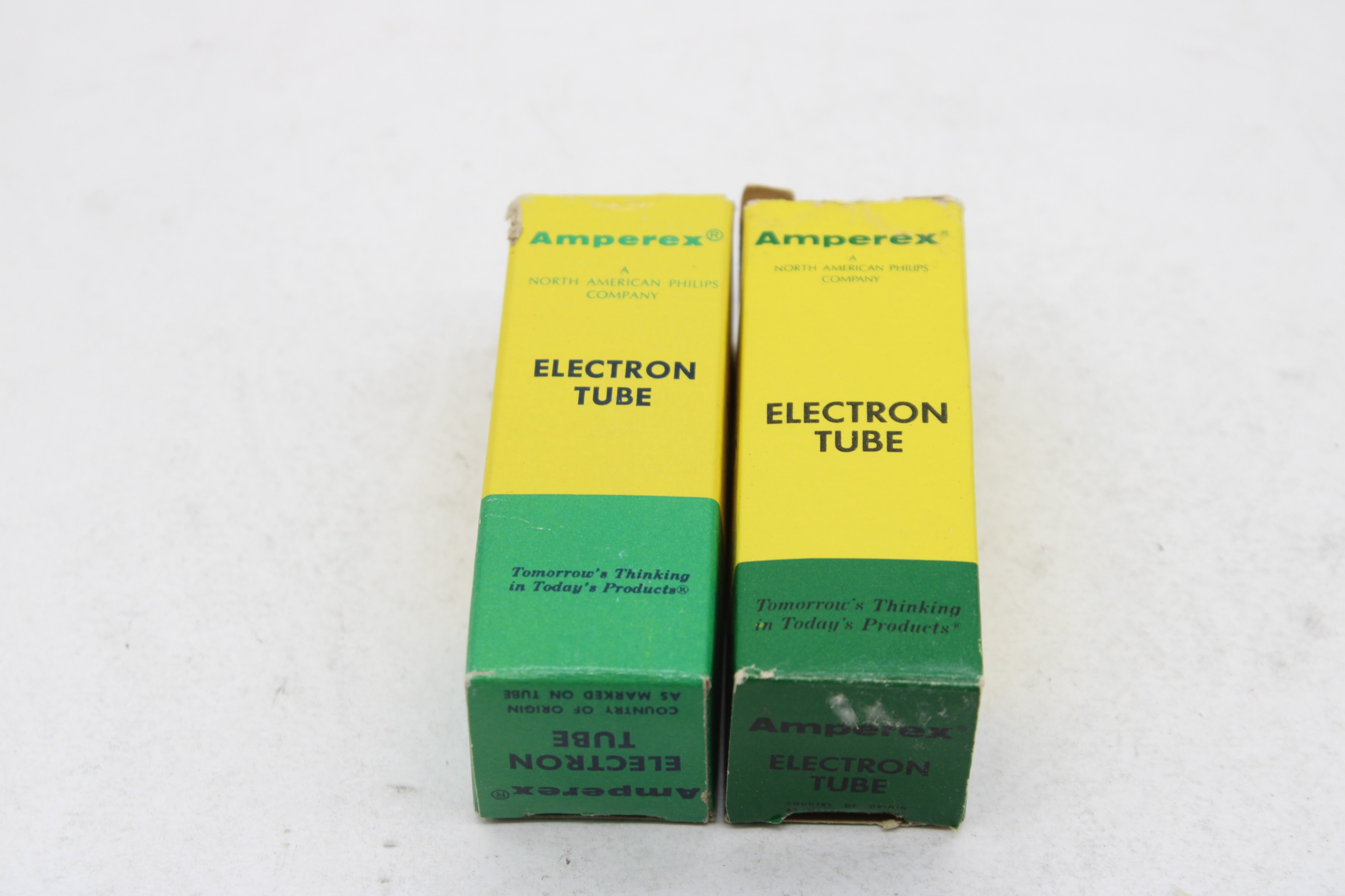 Amperex 12AX7A ECC83 Electron Tube Pair AS IS NTC Tech