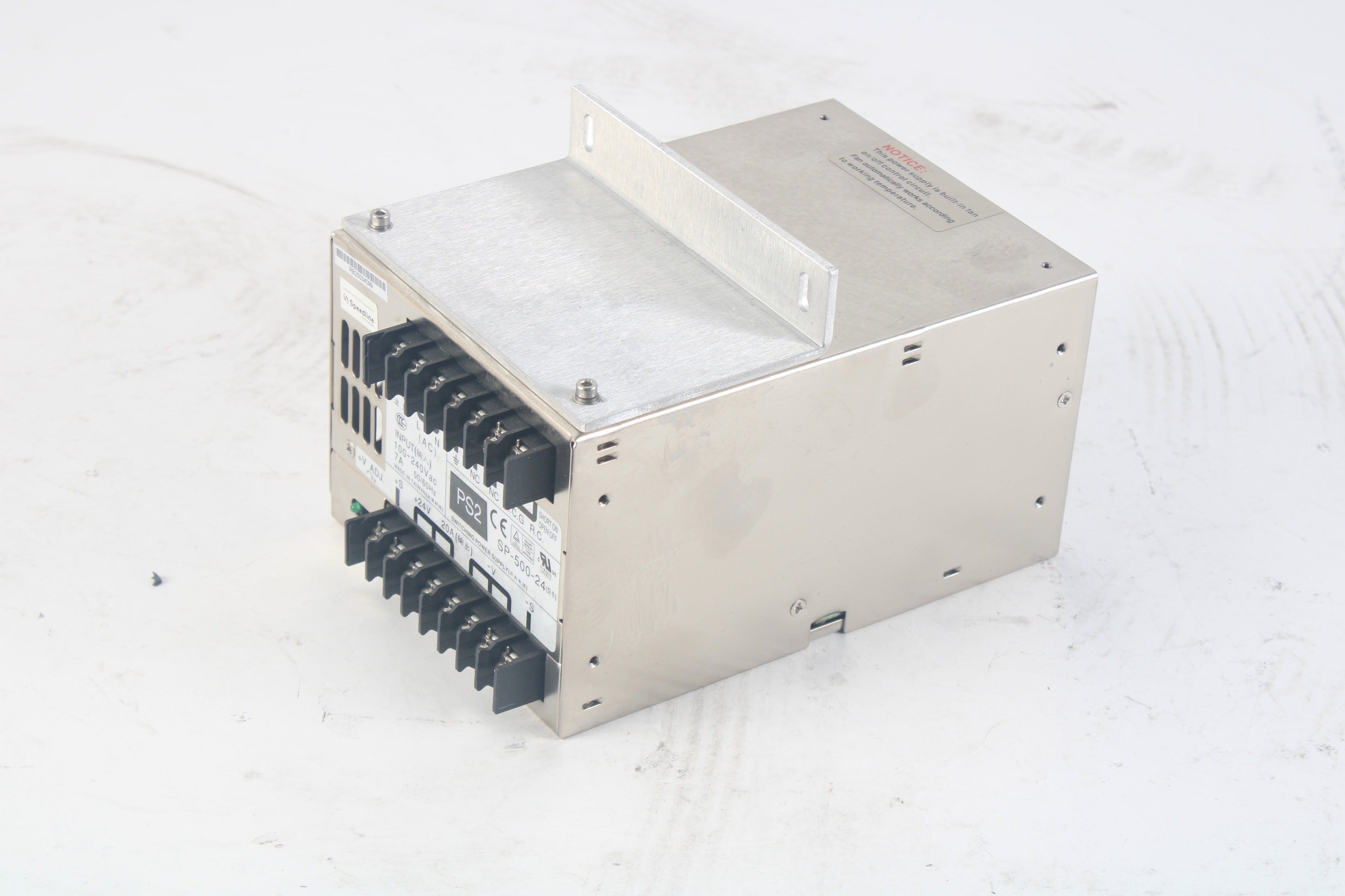 Mean Well SP-500-24 Enclosed Switching Power Supply 24V 20A 100-240VAC ...