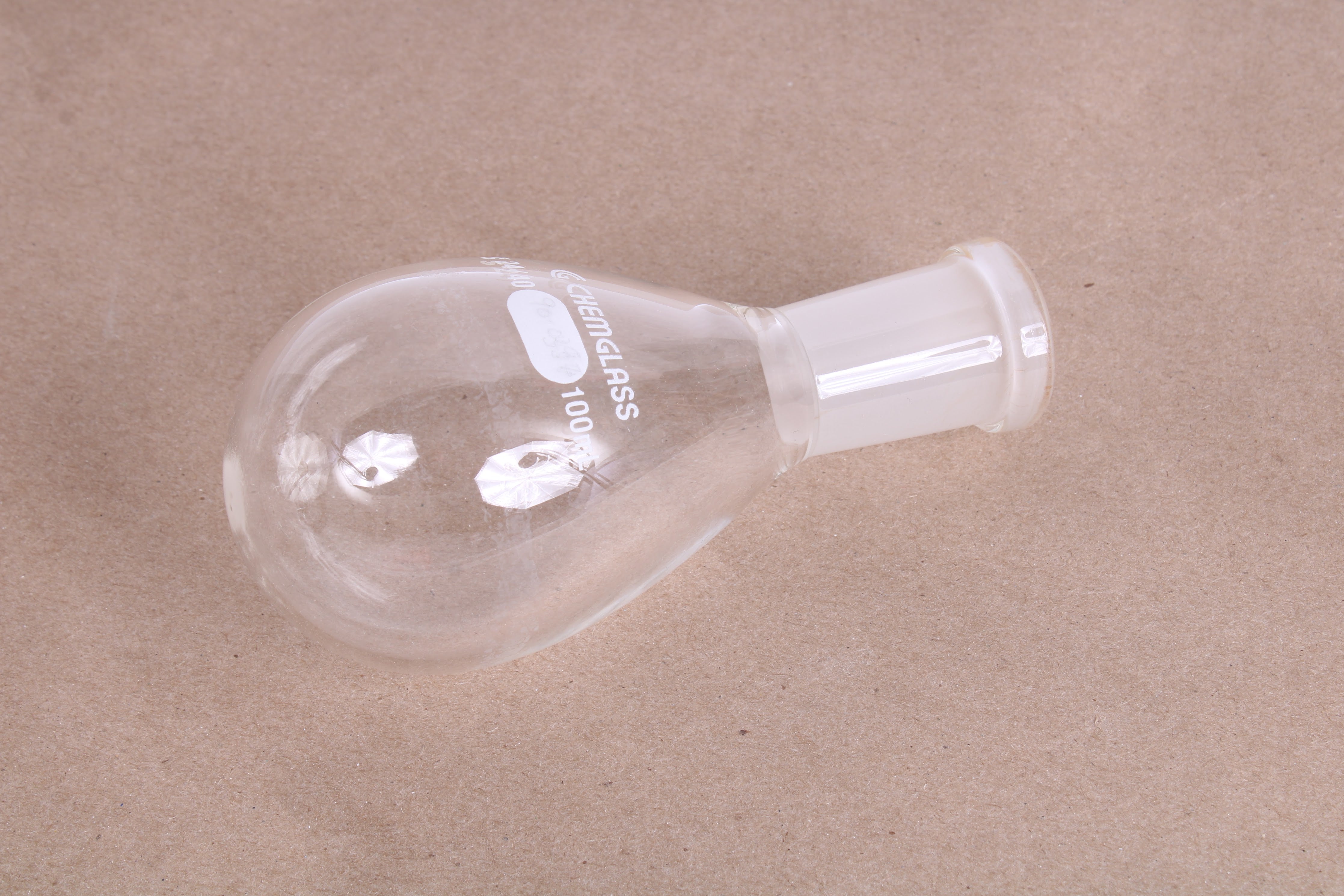 Ballon à Fond Rond (verre) 50ml - Joint 14/20 - Modèle CG-1512-55 Chemglass - Occasion Avec ébréchures