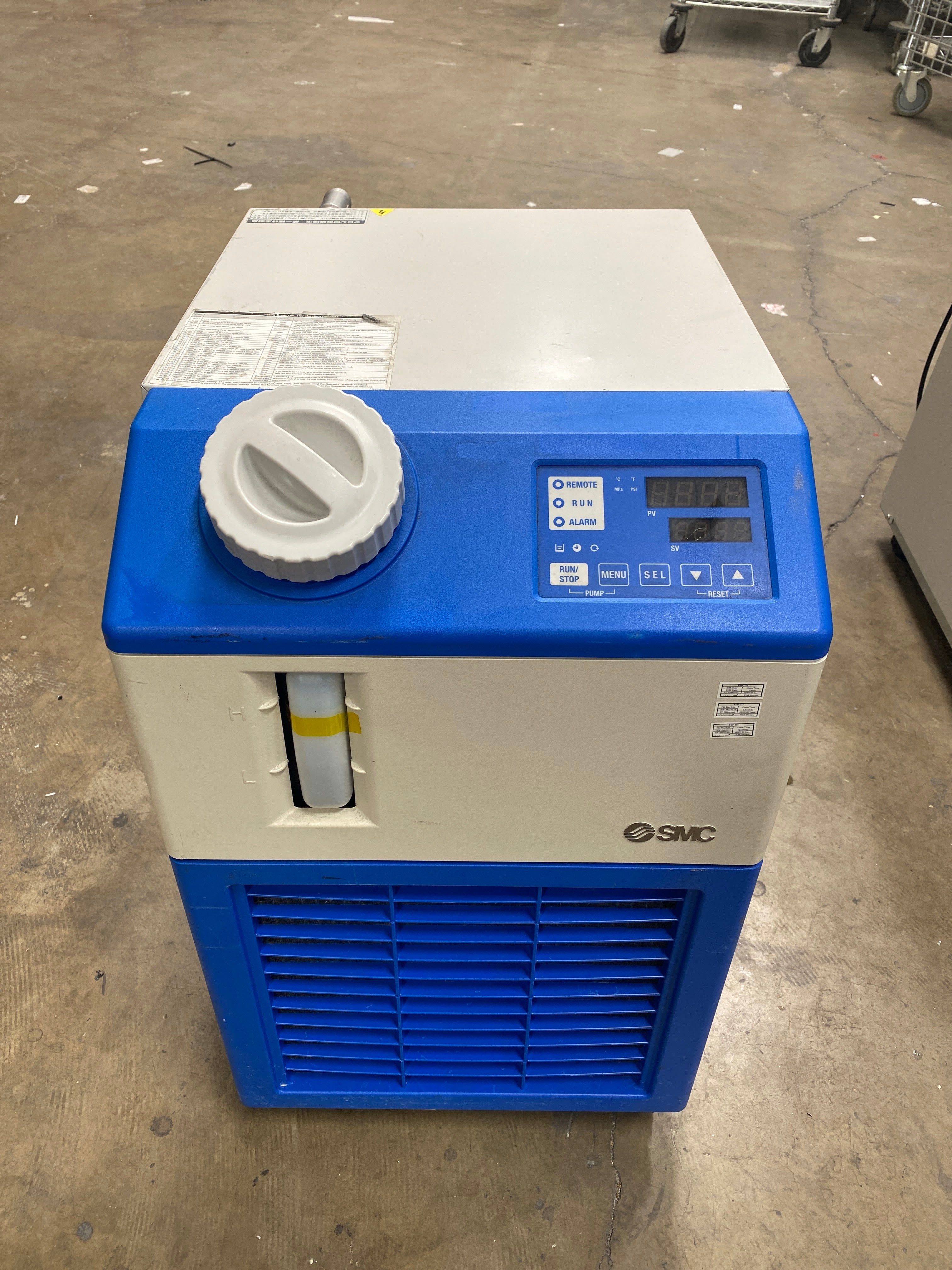 SMC Chiller HRS018-AN-MT-X032 Thermo Chiller - Alarm Error 28 + 29