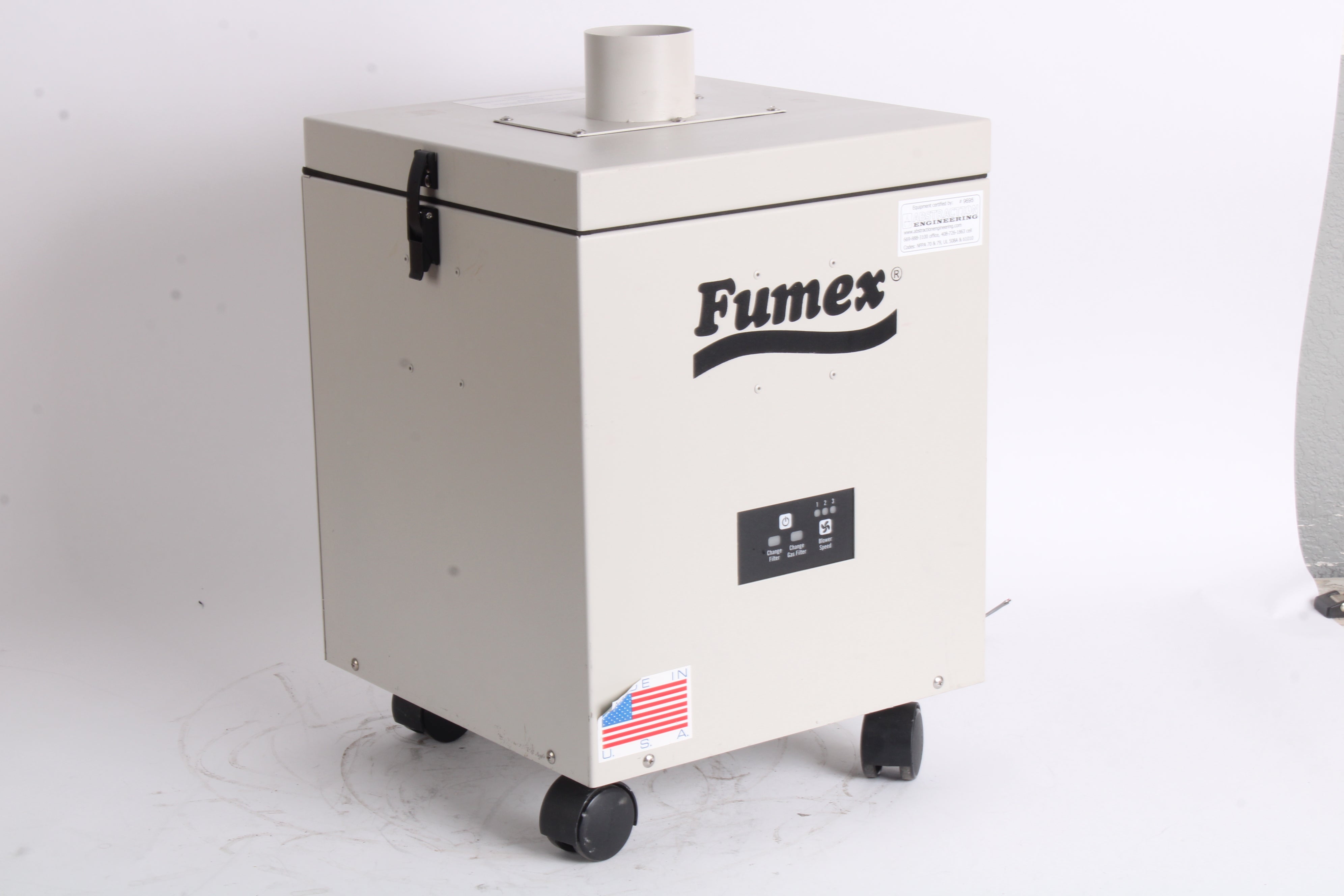 Fumex FA1M Mini Standard Filter Filtration HardWired Power Cord