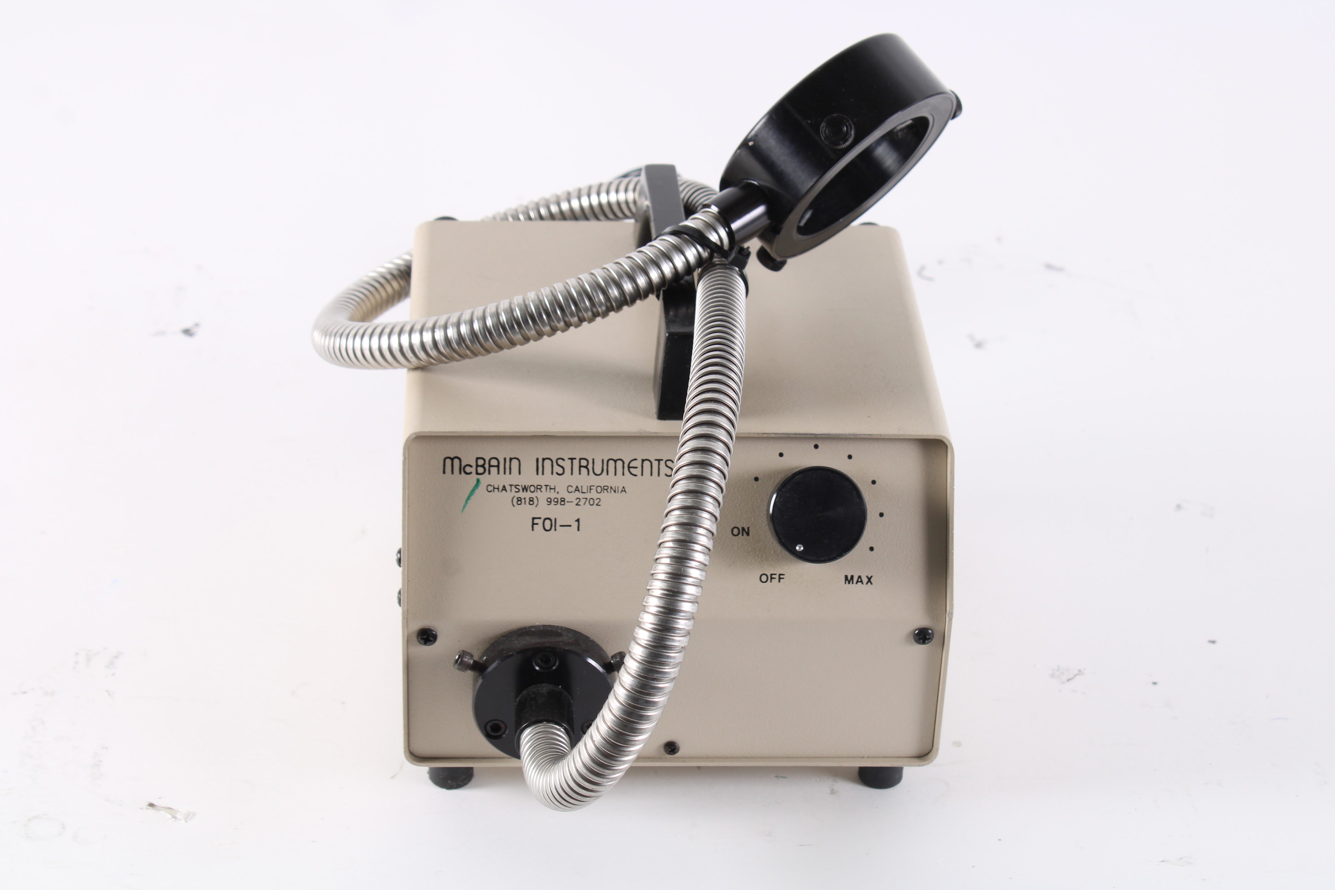 McBain Instruments FOI150 Illuminator With Fiber Optic Cable NTC Tech