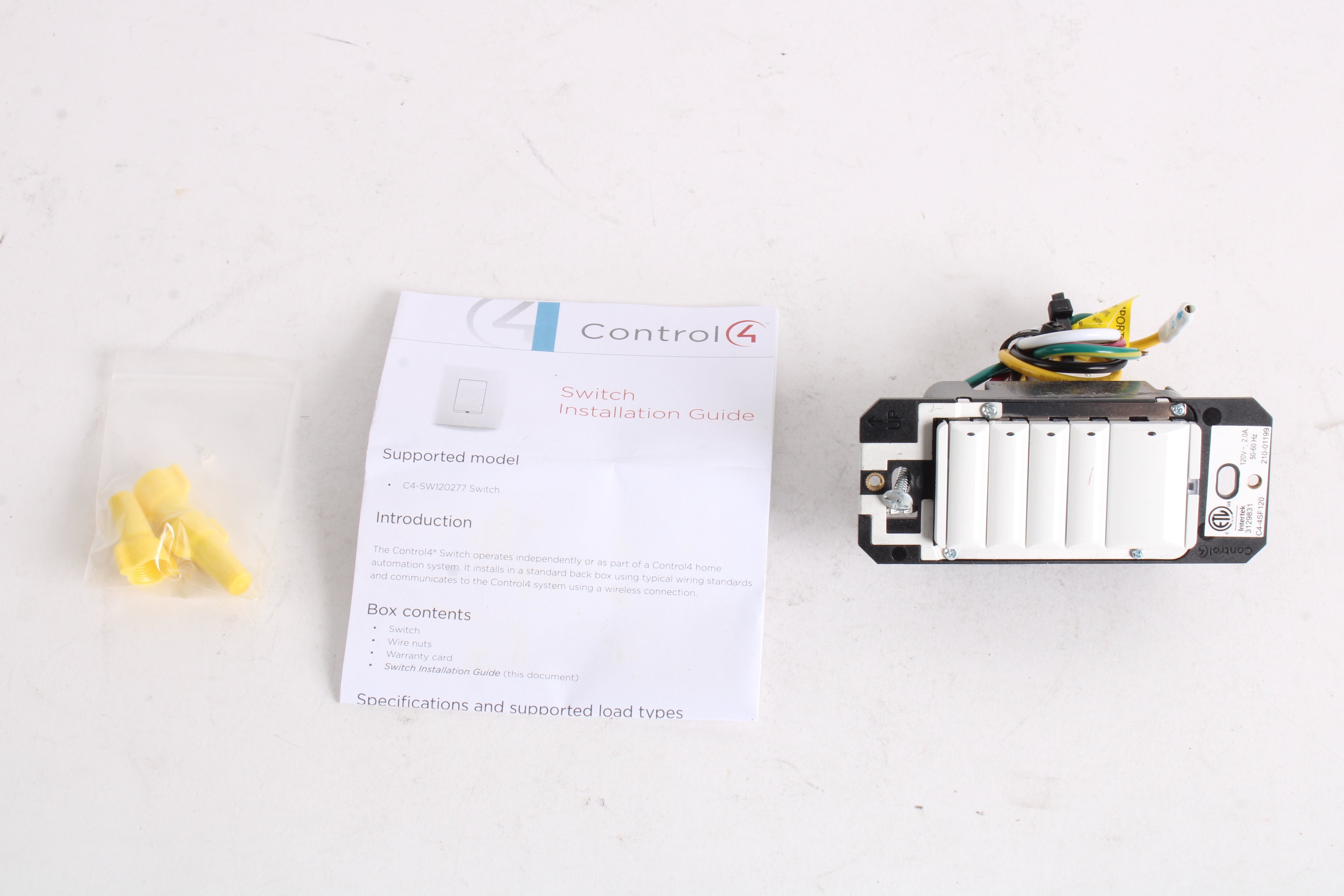 Control4 C4-4SF120 Fan Speed Controller Wireless 120V With Accessories ...