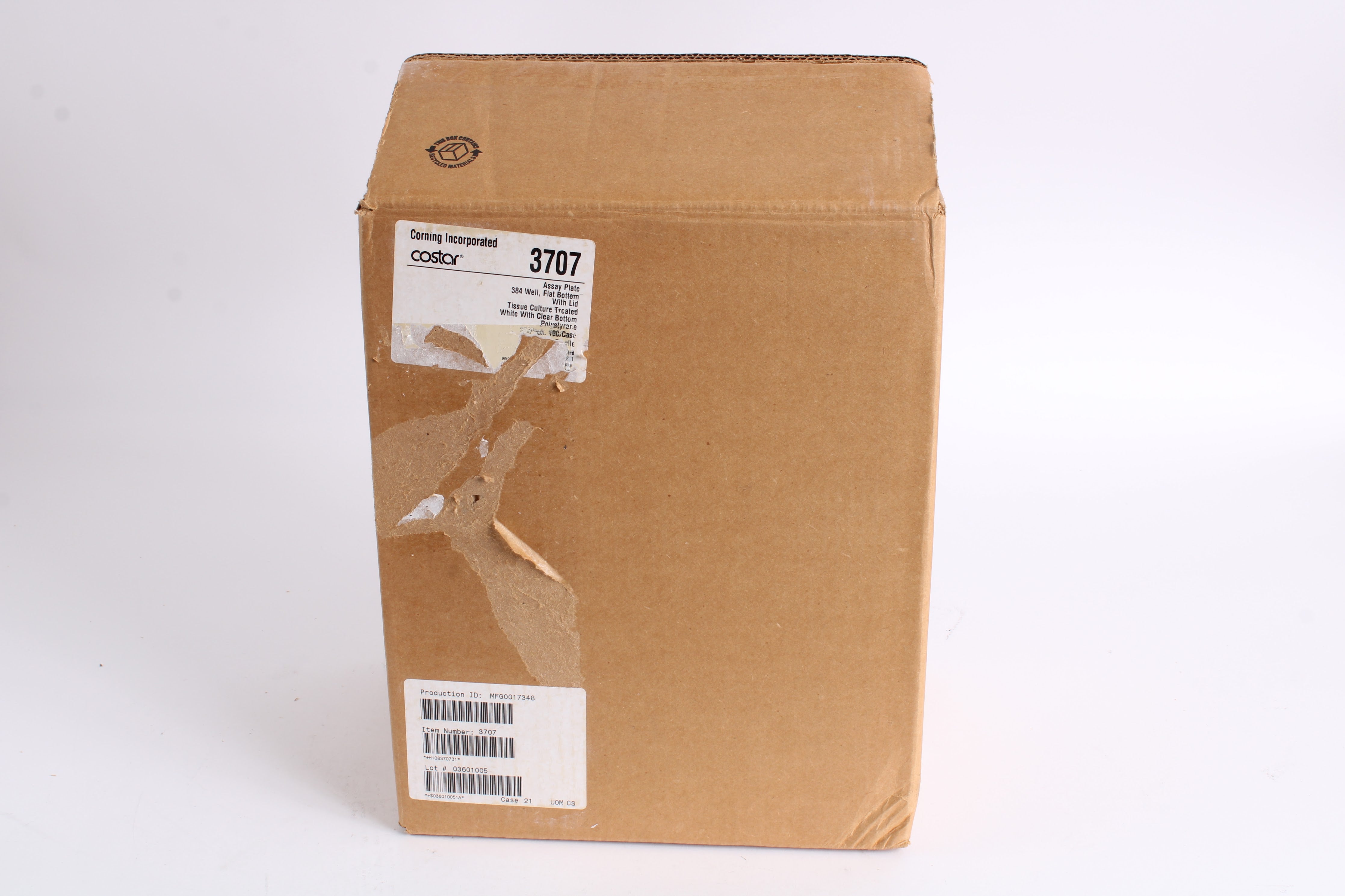 Corning Costar 3707 384Well Assay Plate Tissue Culture Treated White NTC Tech