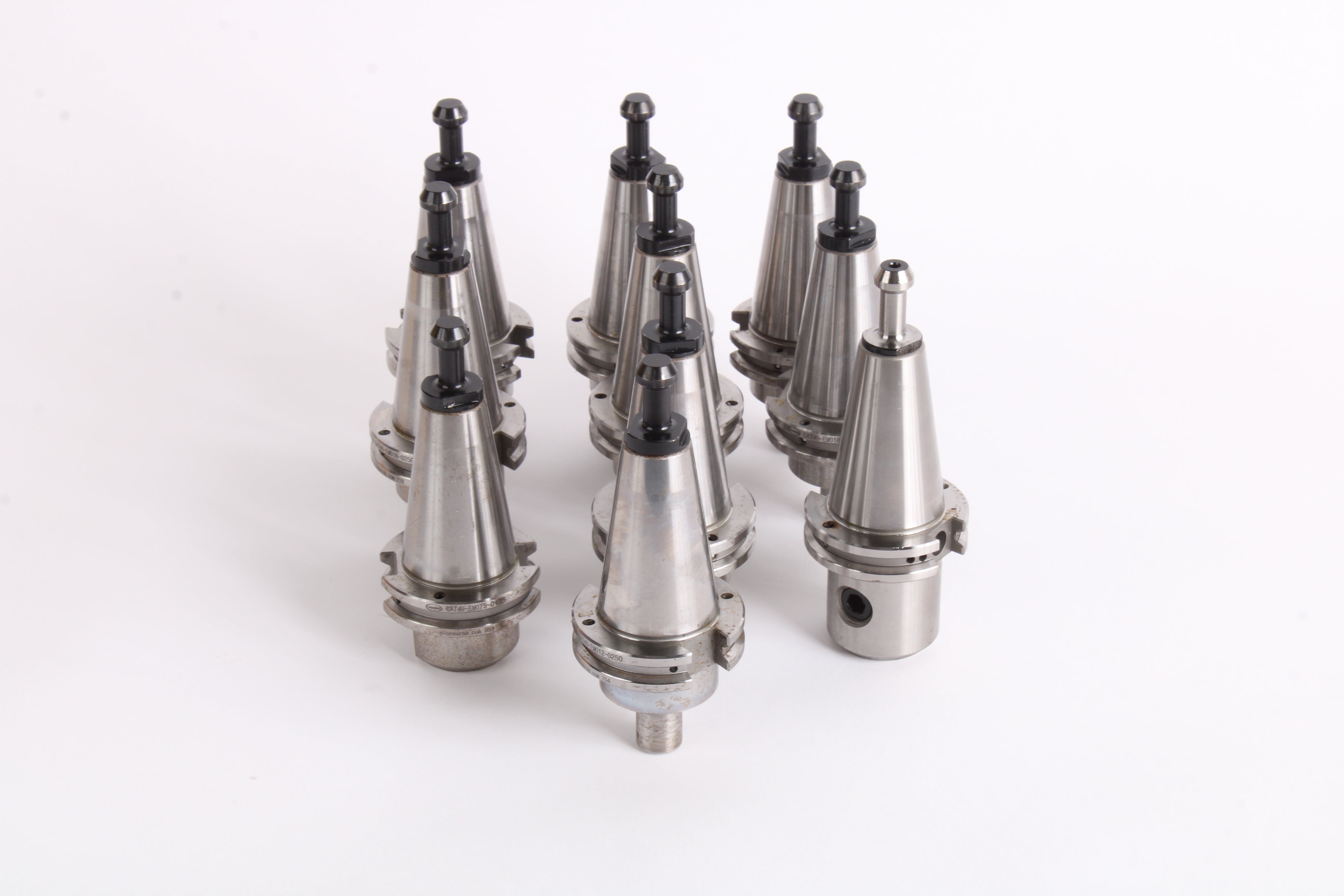 Lot of 11 Pioneer CAT40 Side Lock Tool Holders CNC NTC Tech