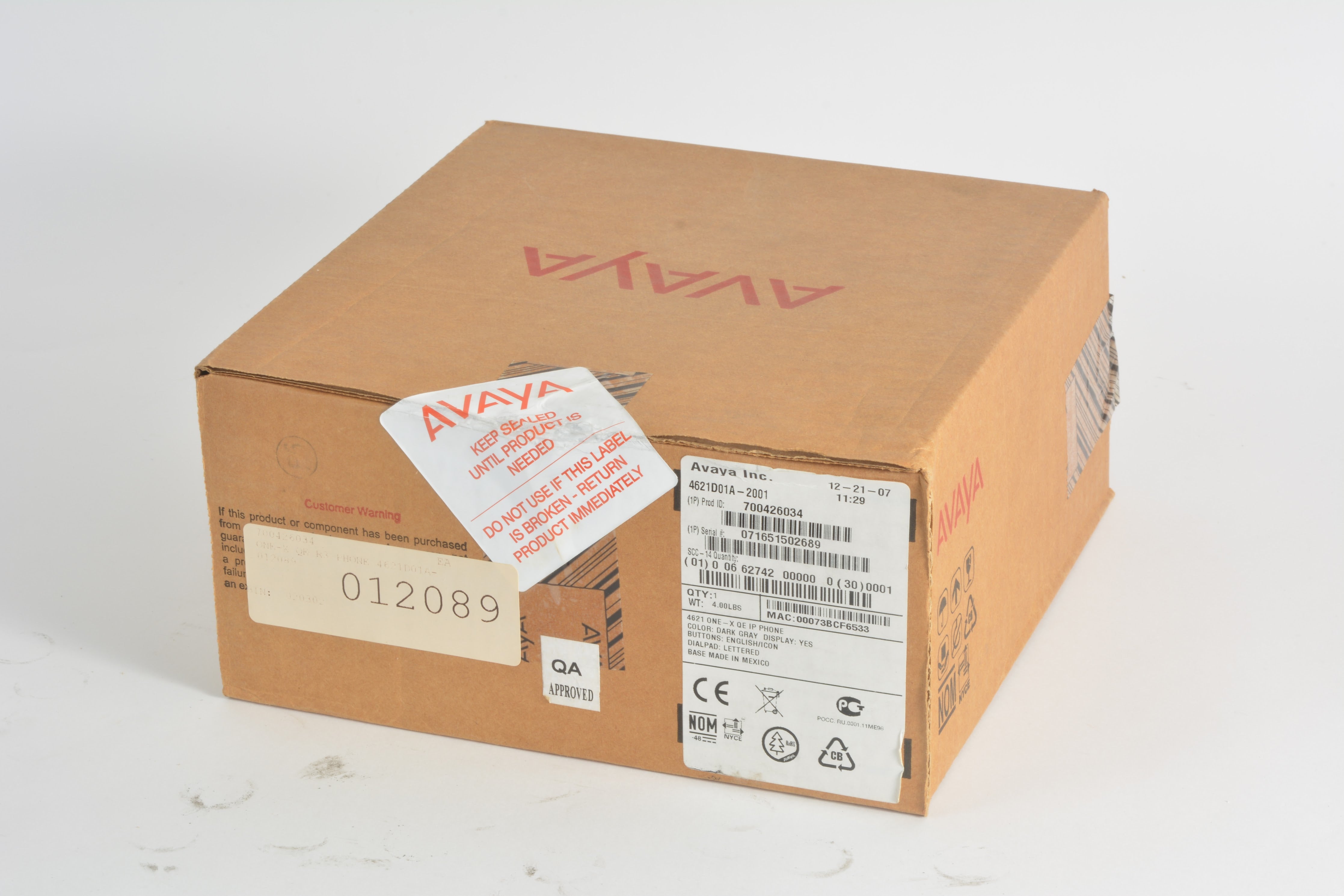 Avaya 4621 IP OneX Quick Edition Office Phone 700426034 New NTC Tech