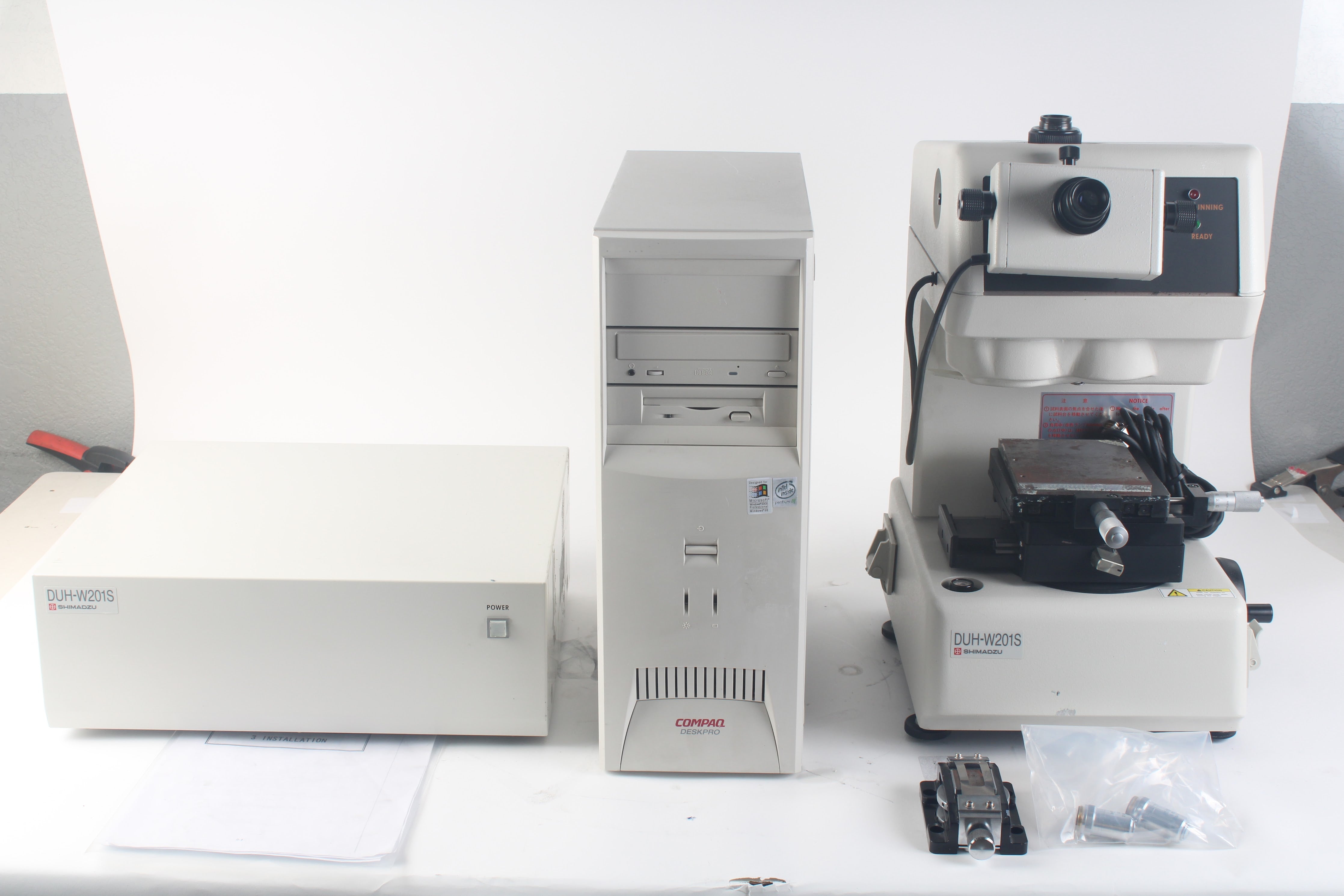 Shimadzu DUHW201SE Dynamic Ultra Micro Hardness Tester NTC Tech