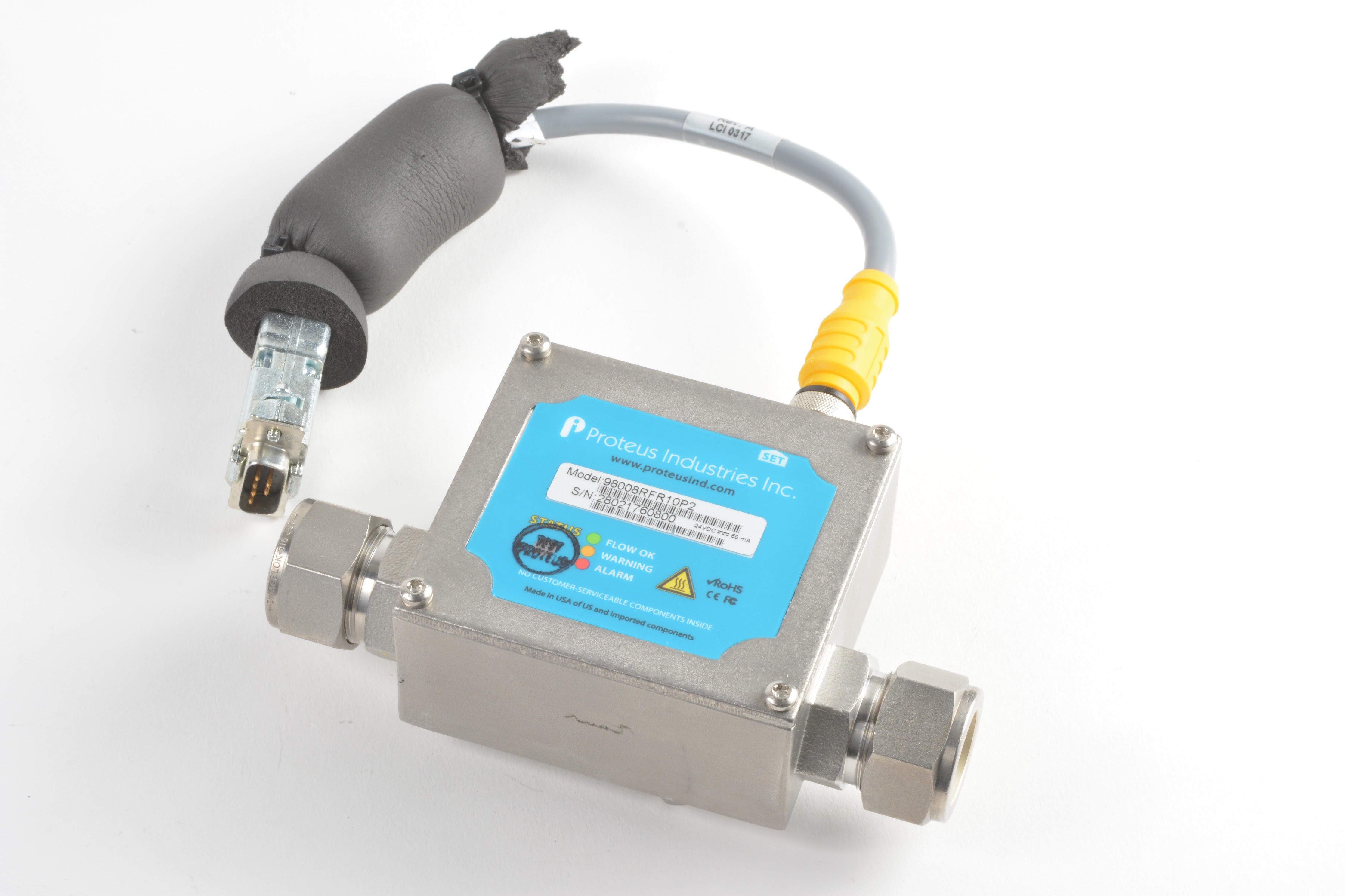 New Proteus 98008RFR10P2 Liquid Flow Meter NTC Tech