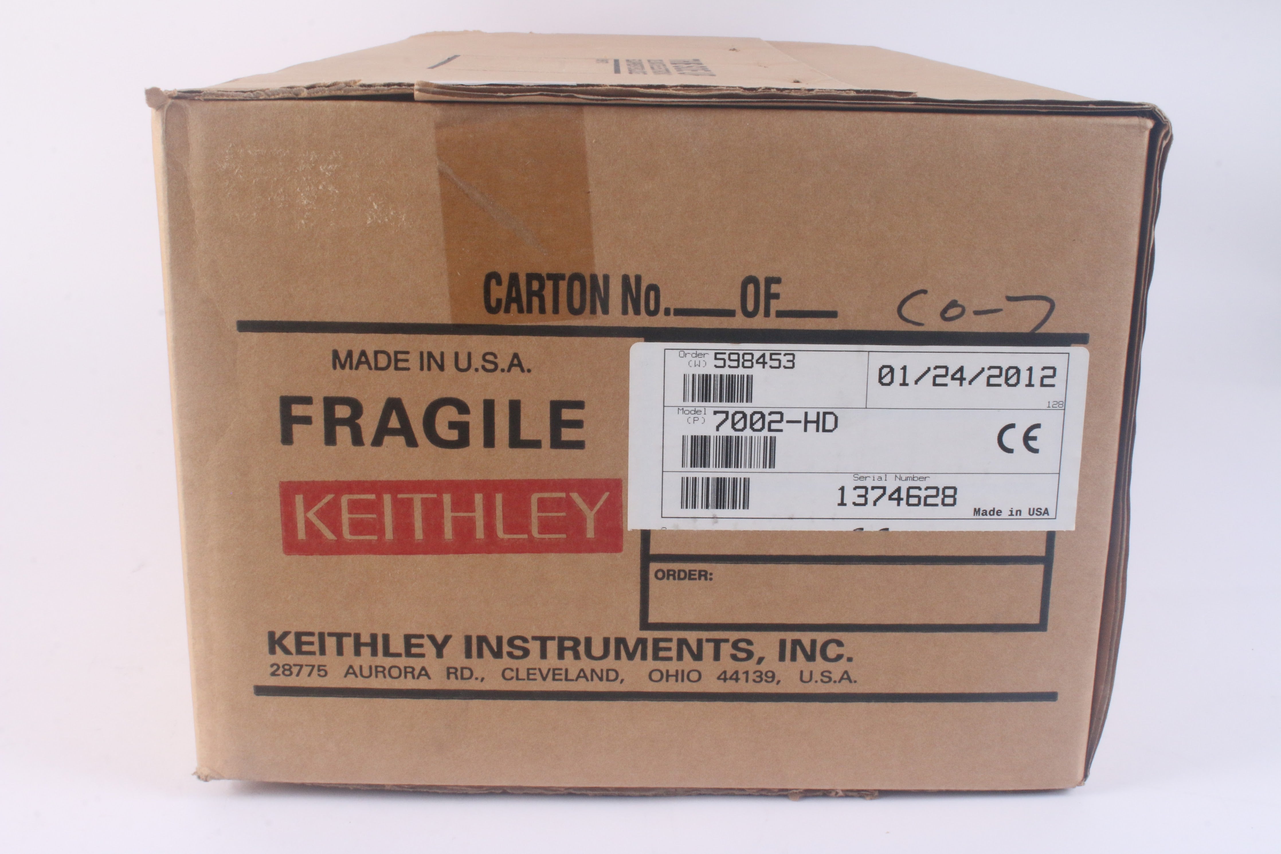 Keithley 7002HD High Density Switch System New NTC Tech