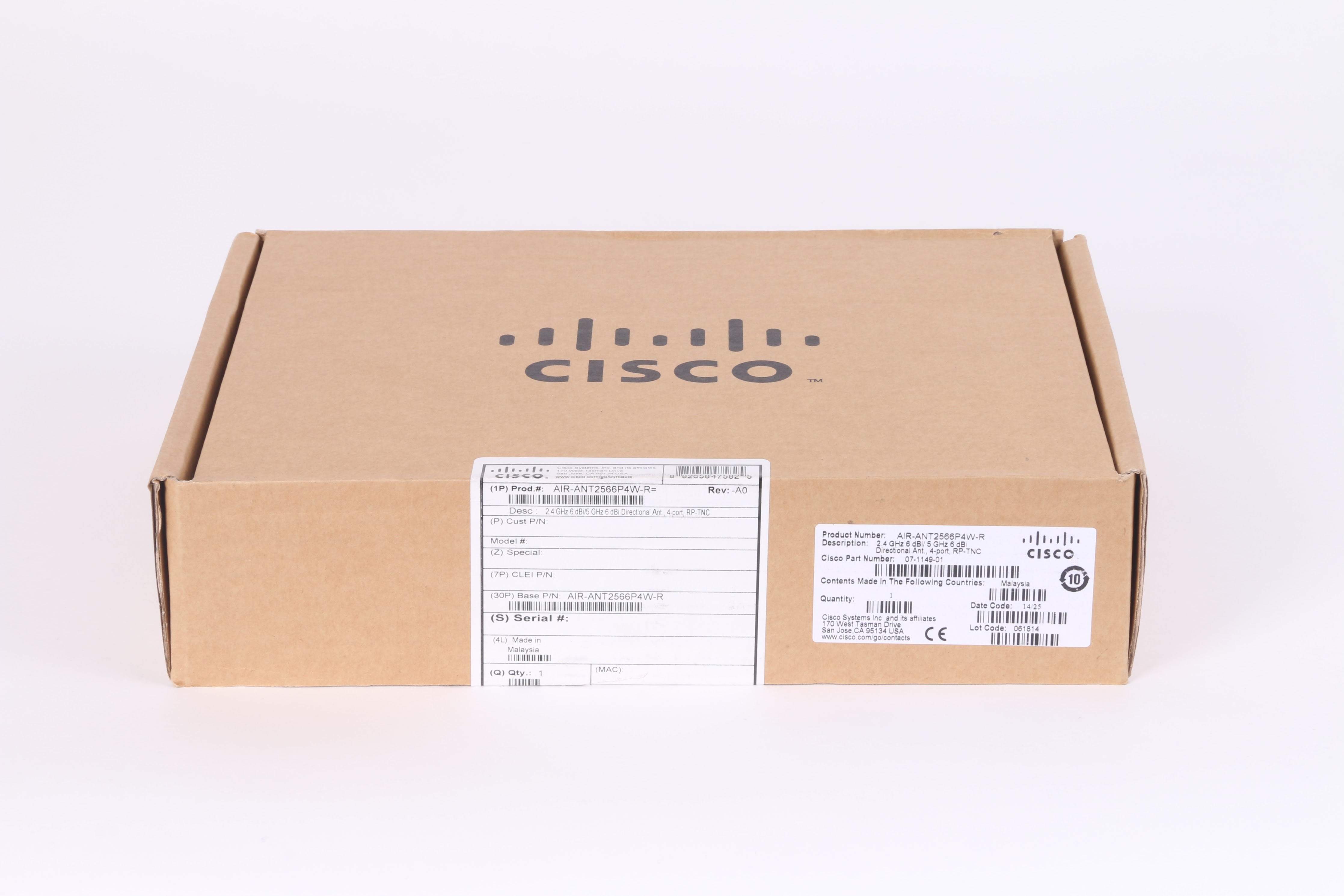 Antenna Dipolo Cisco AIR-ANT2524DB-R | Dual Band 2.4GHz 2dBi / 5GHz 4dBi | Connettore RP-TNC | Prodotto Originale - 3