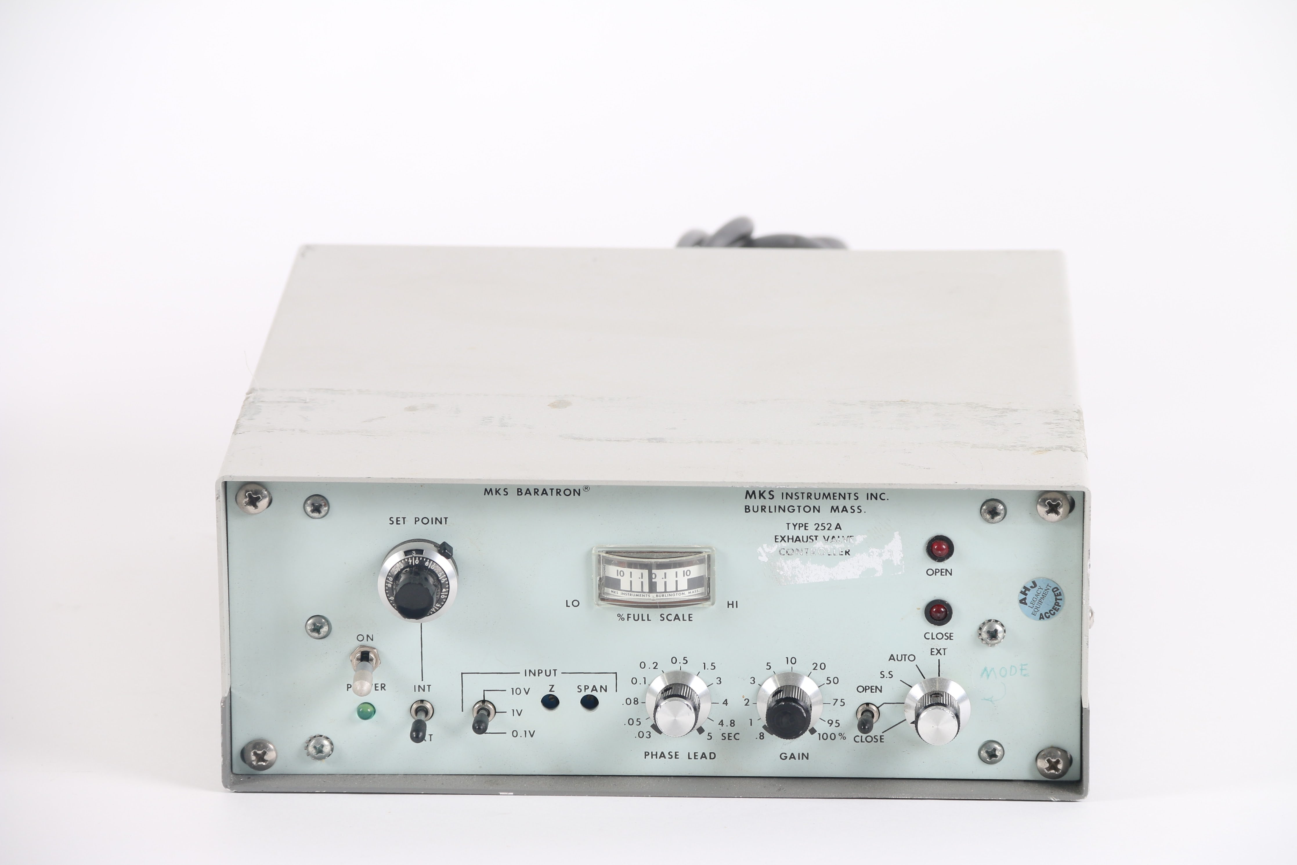 MKS Instrument TYPE 252 A Exhaust Valve Controller NTC Tech