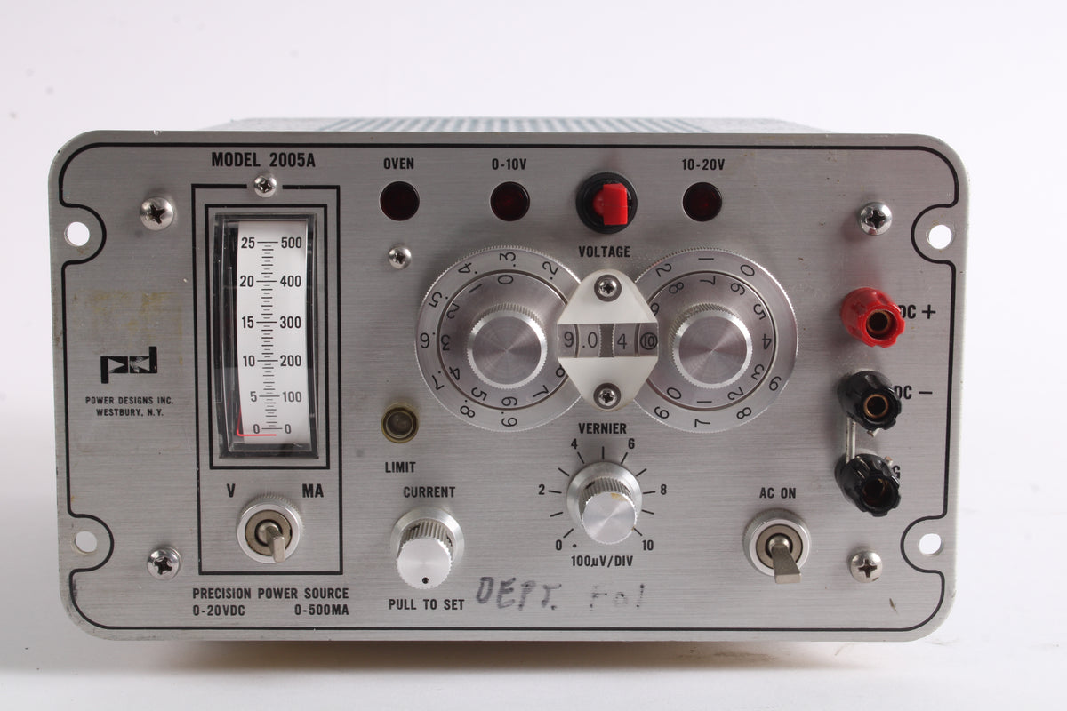Power Design 2005A Precision Power Source 0-20VDC - Fair Condition ...