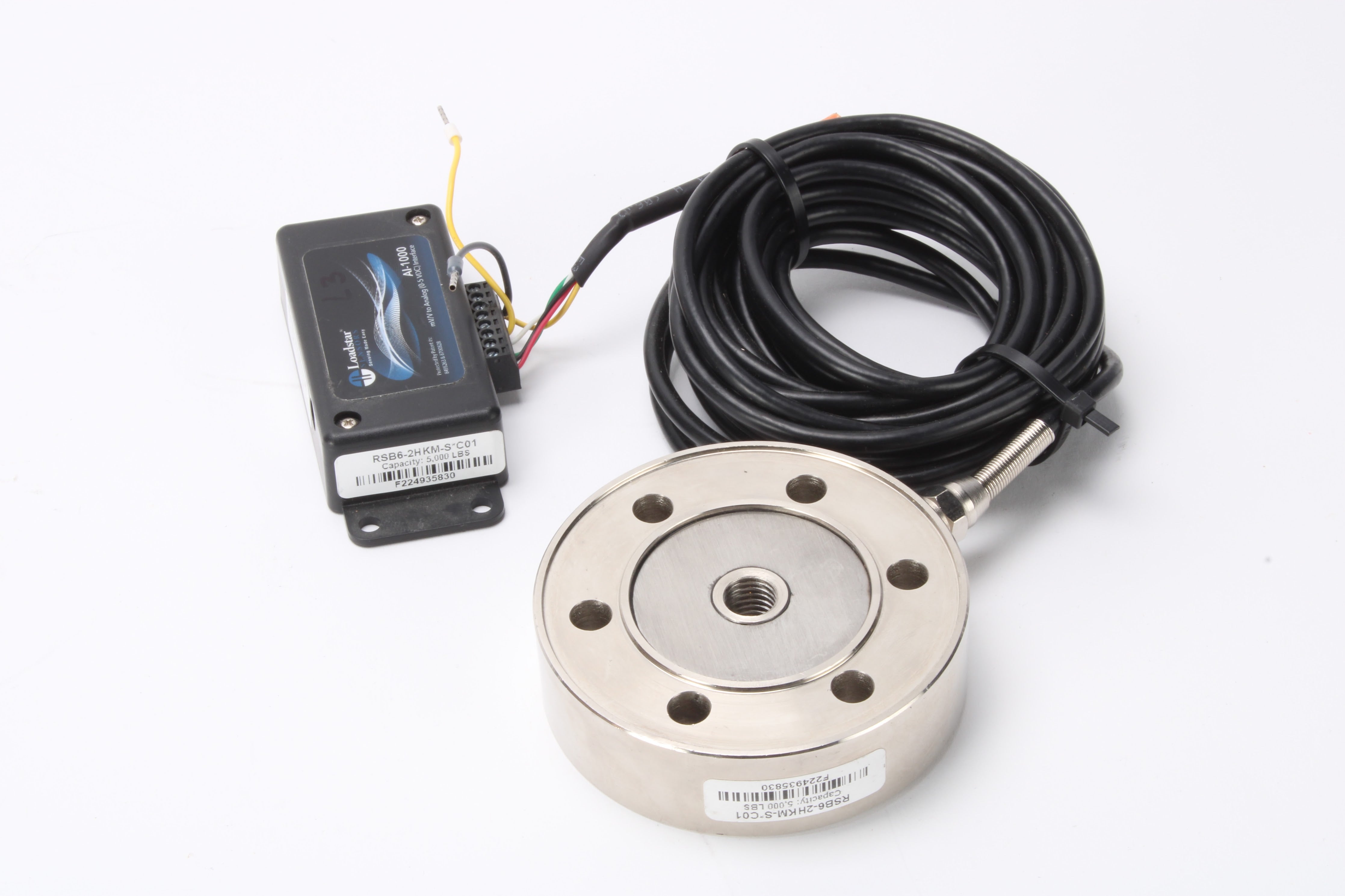 Loadstar Sensors AI-1000 mV/V to Analog W/ RSB6-2HKM-S*C01 Pancake Cel ...