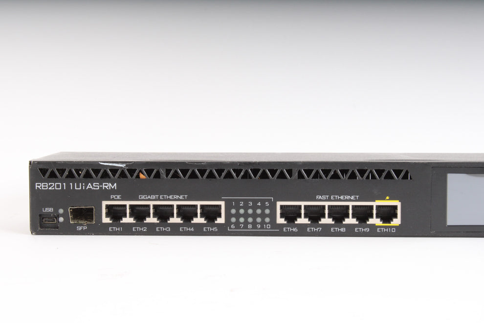 MikroTik RouterBOARD RB2011UiAS-RM Router - Fair Condition – NTC Tech