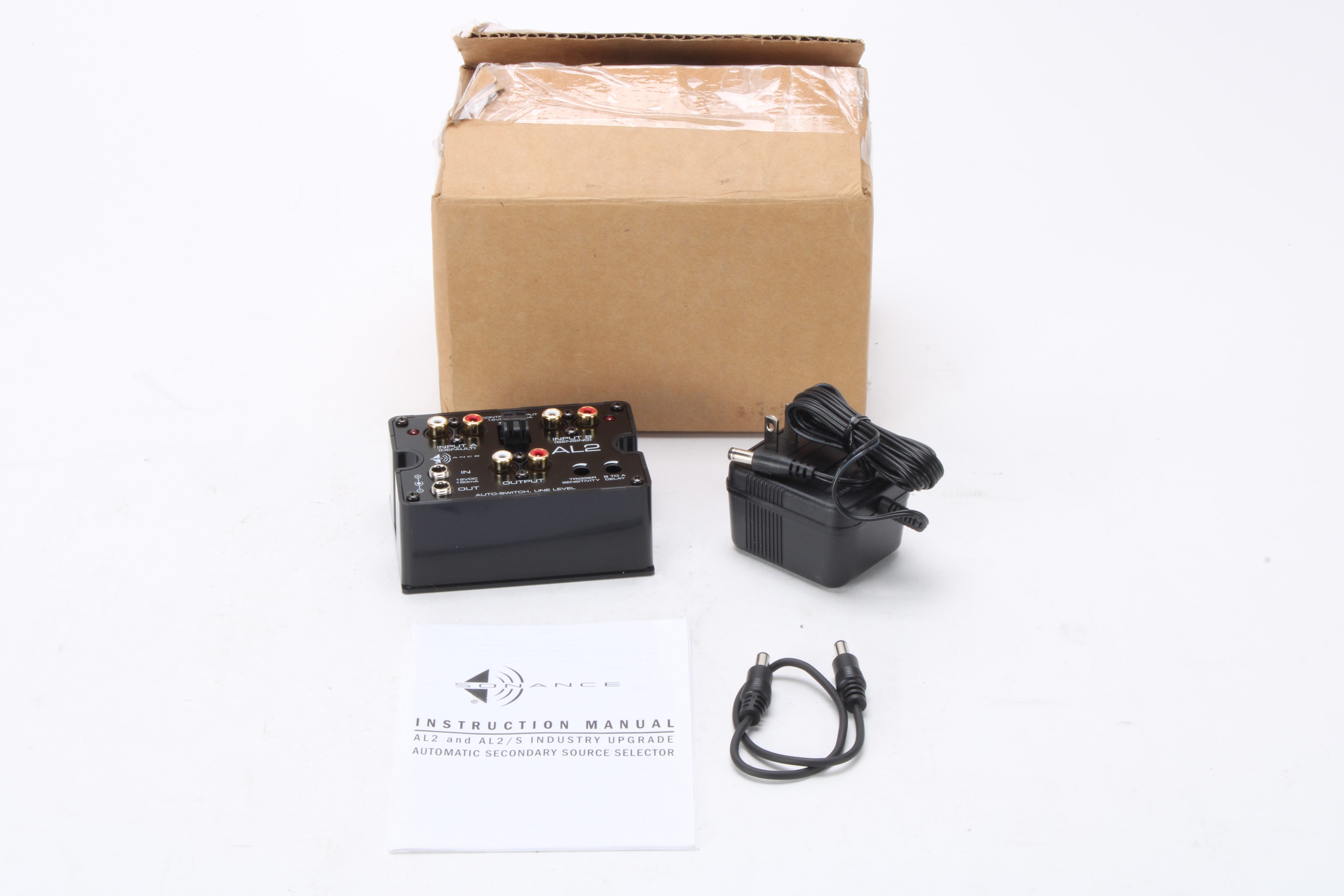 Sonance AL2 Automatic Line-Level Selector With Power Supply, Manual, a ...