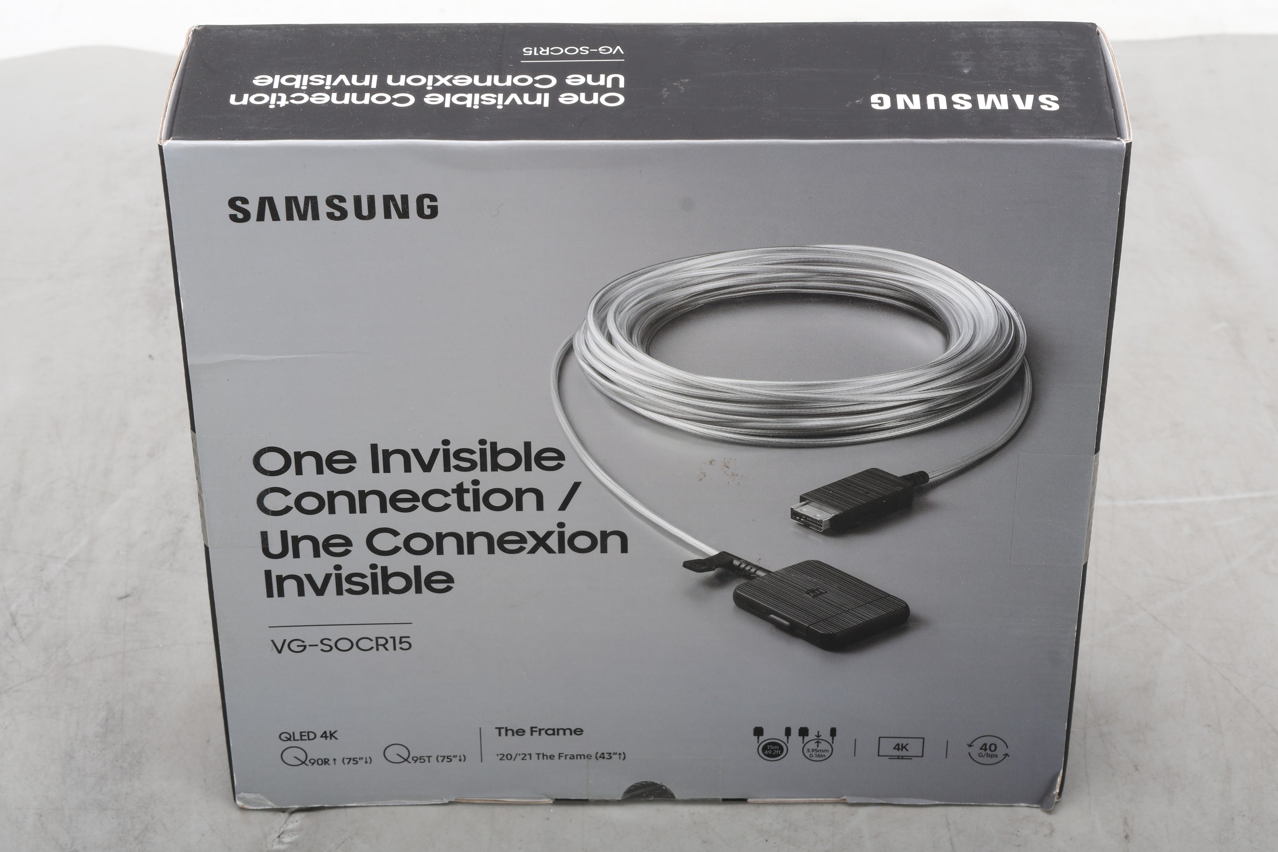 Samsung VG-SOCR15/ZA One Invisible Connect Cable (15') 887276343662 ...
