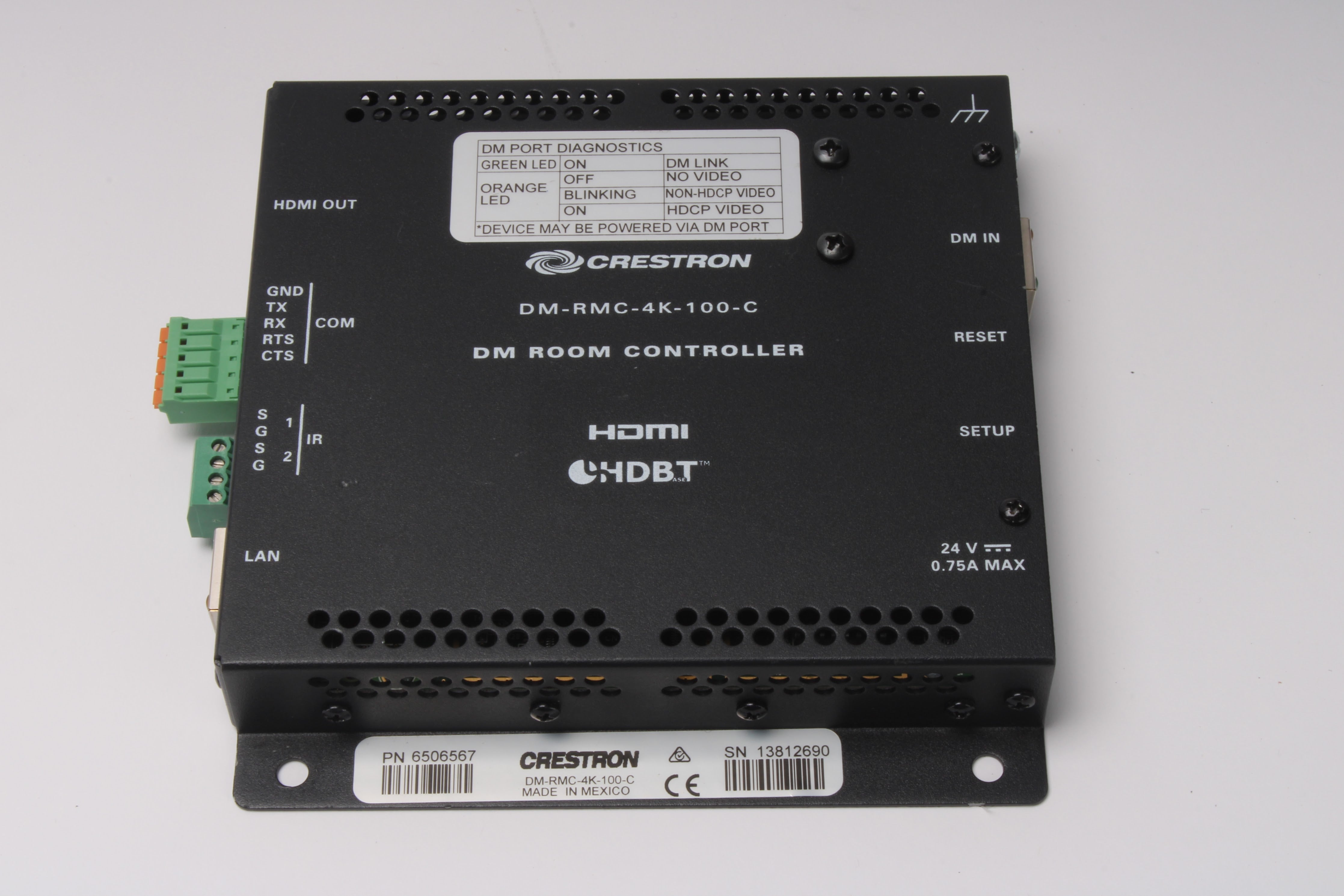 Crestron Rcm3 Crestron DM-RMC-4K-100-C Room Controller 6506567 – NTC Tech