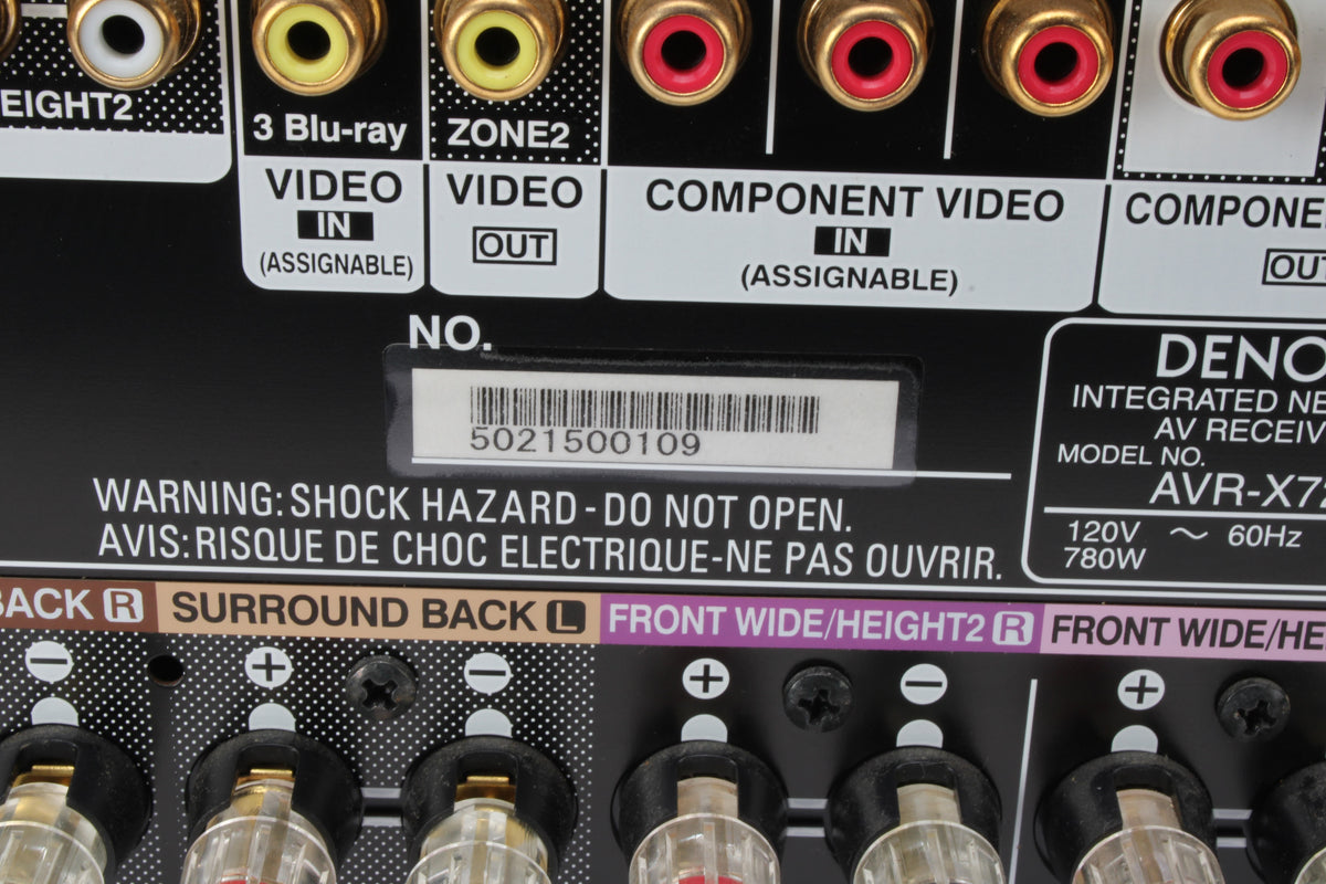 Denon AVR-X7200W 9.2-Channel Integrated Network AV Receiver - AS IS ...