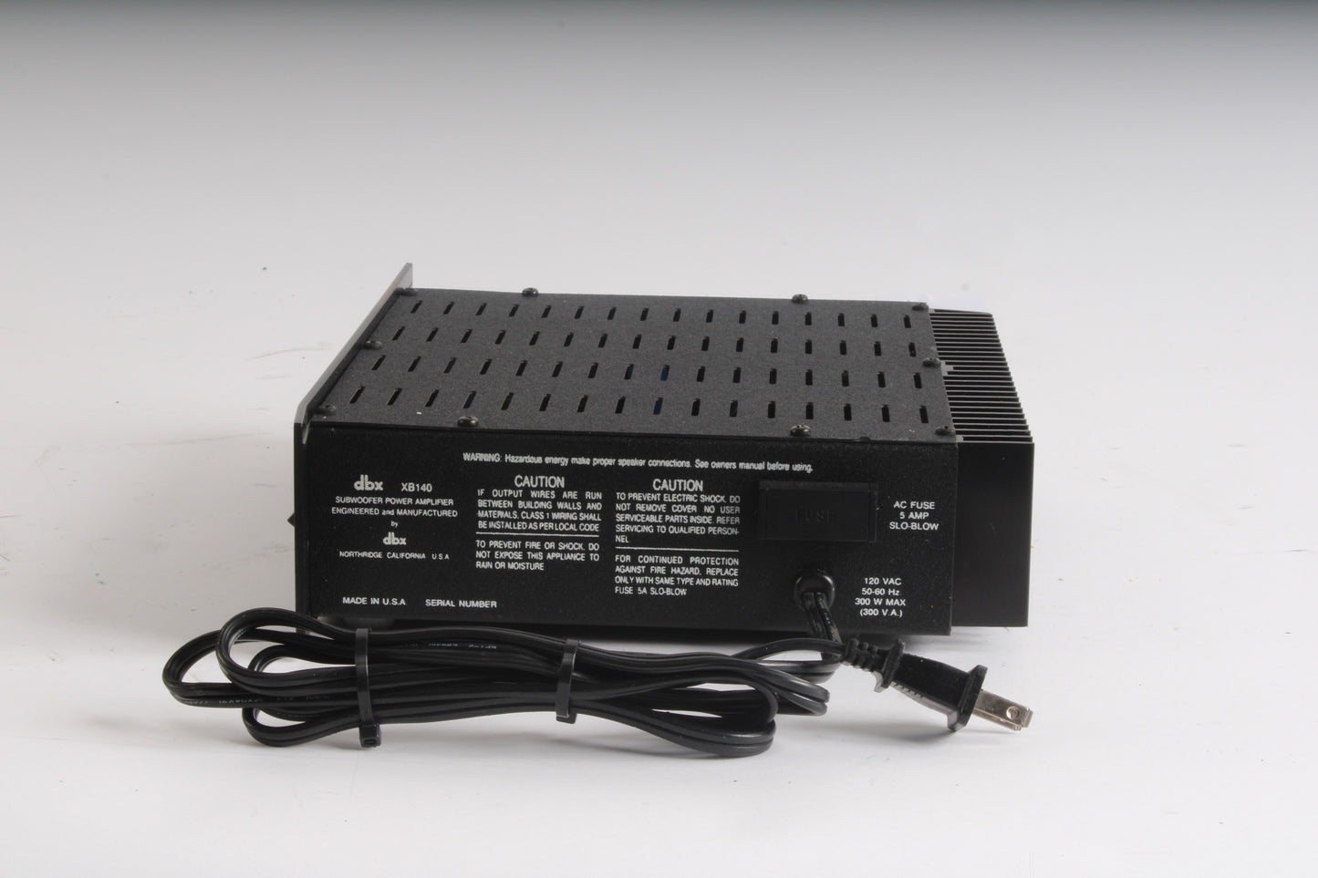 DBX XB140 Subwoofer Power Amplifier NTC Tech