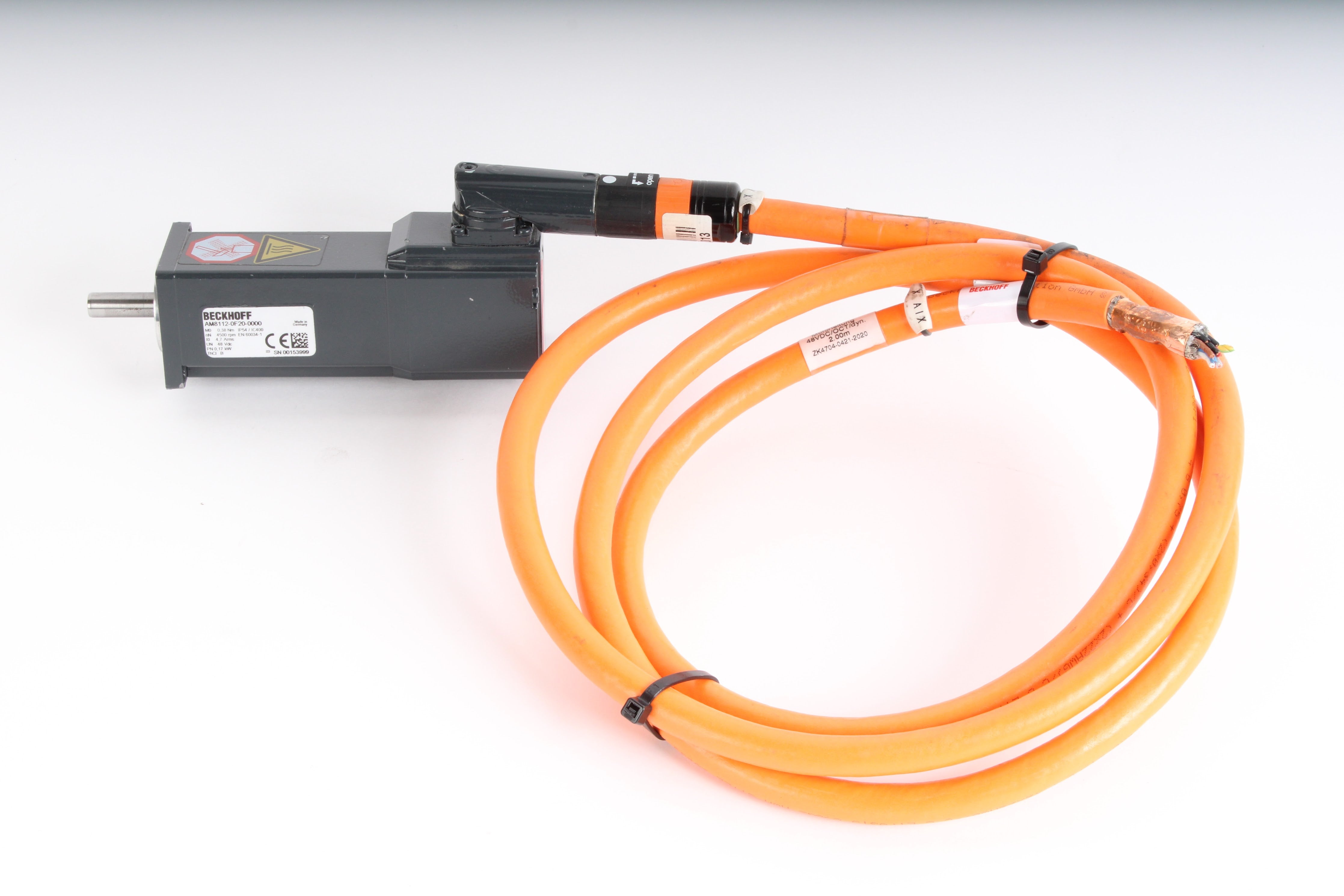 Beckhoff AM8112-0F20-0000 Servo Motor With ZK4704-0421-2020 Cable – NTC ...