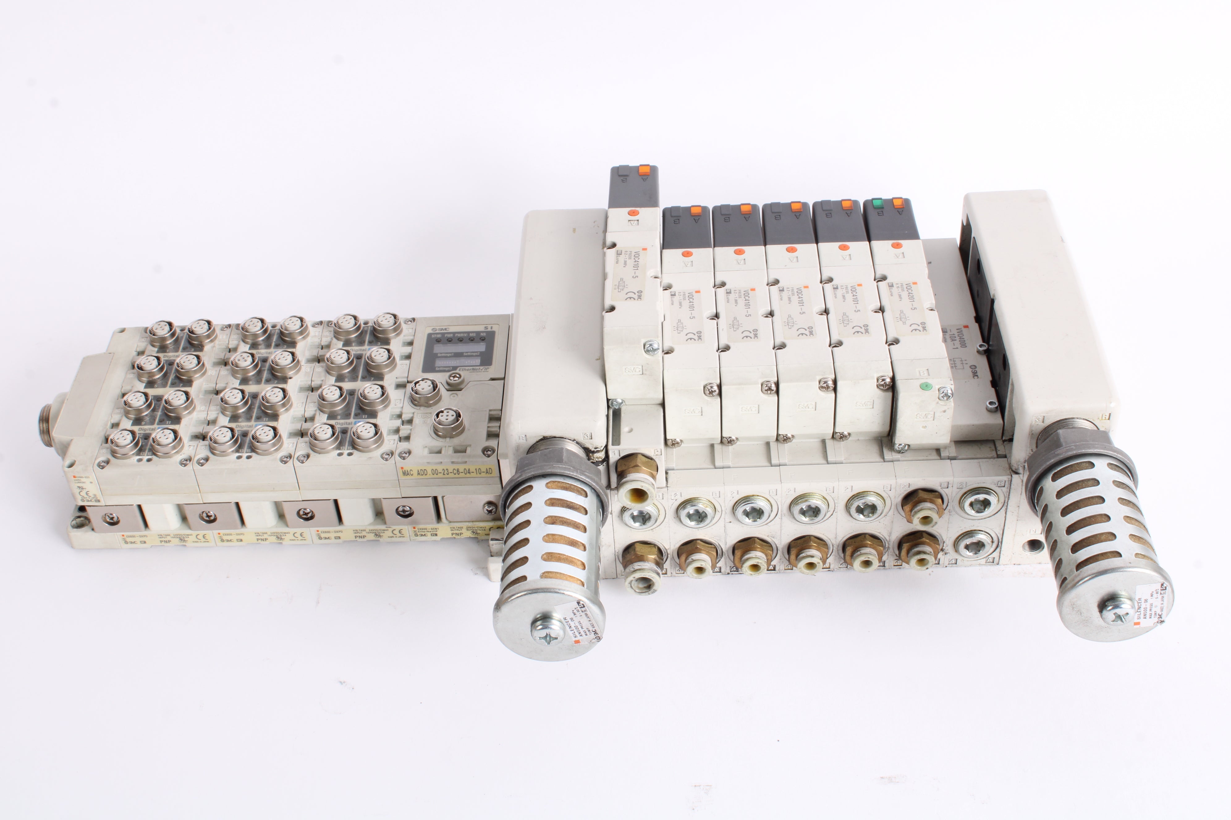 SMC EX600-SEN1 Serial Interface Unit + 3x EX600-DXPD + EX600-ED3 + 2x ...