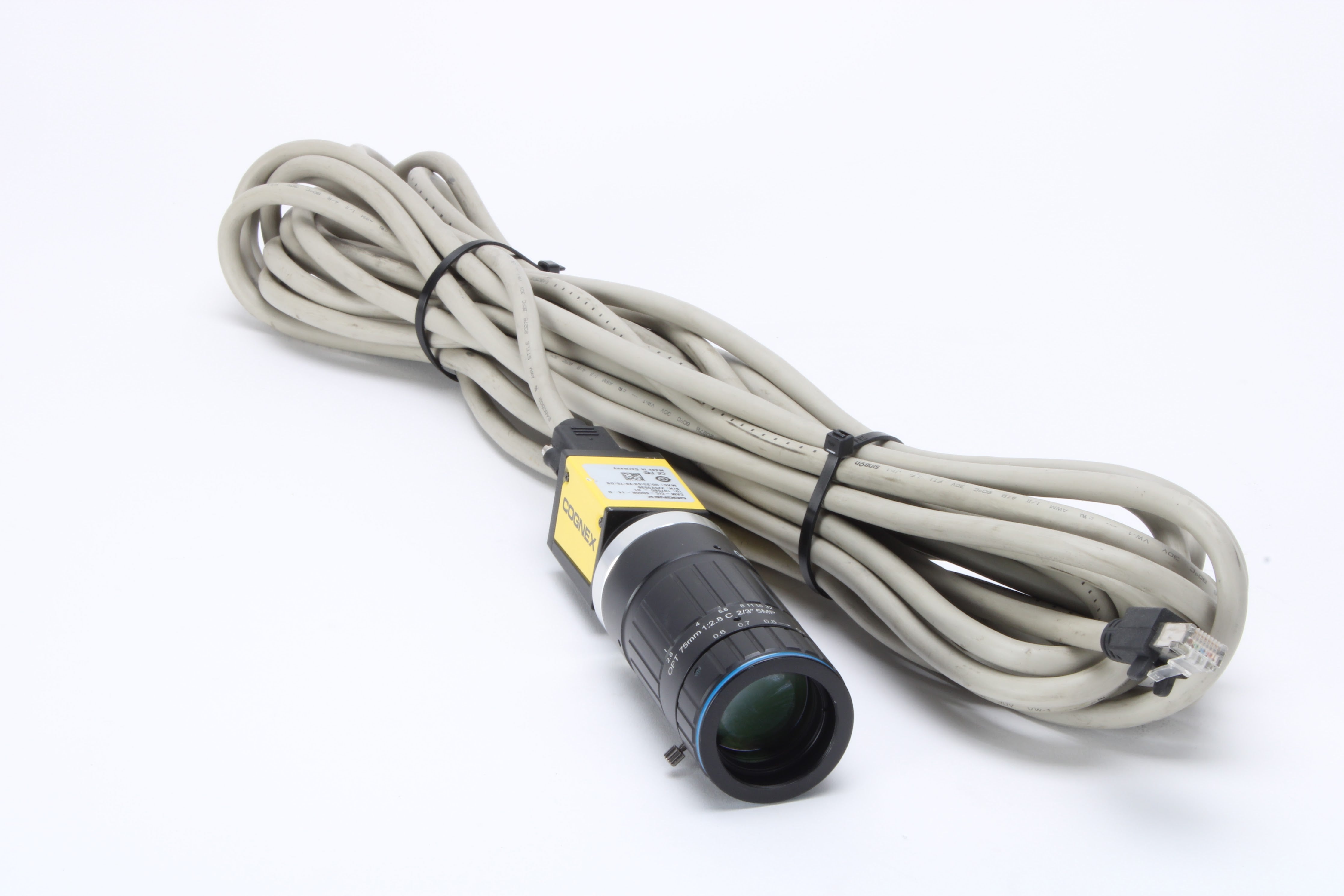 Cognex Camera CAM-CIC-5000R-14-G With OPT-AC7528-5M Lens and Cable