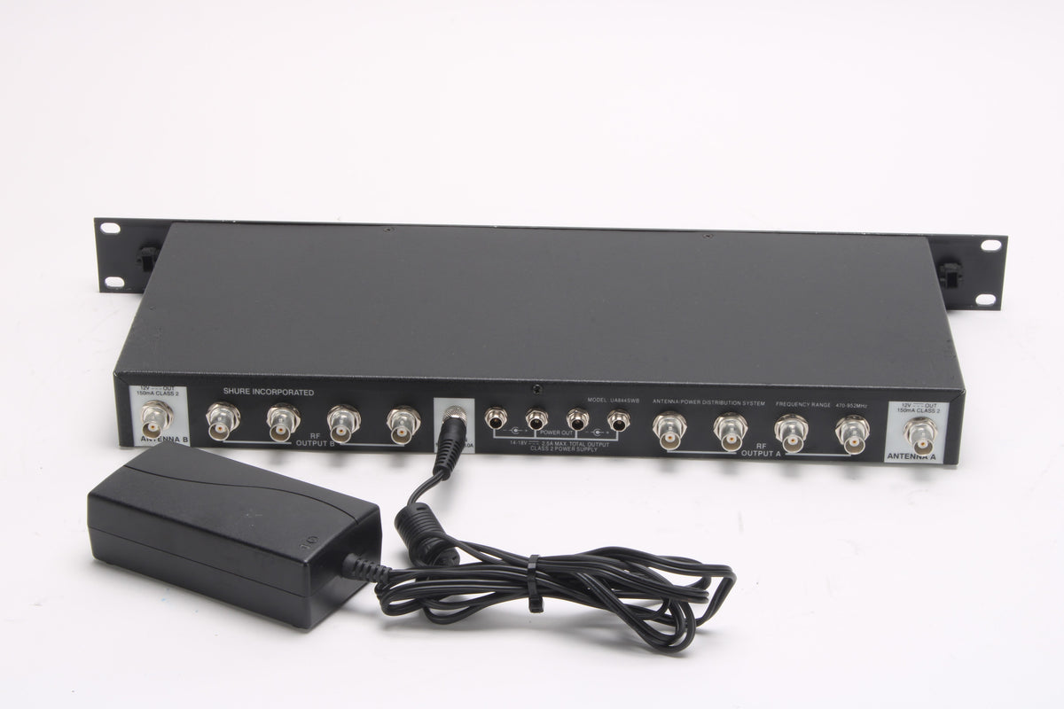 Ua844 Shure UHF Antenna / Power Distribution System UA844 With Power Supply ...