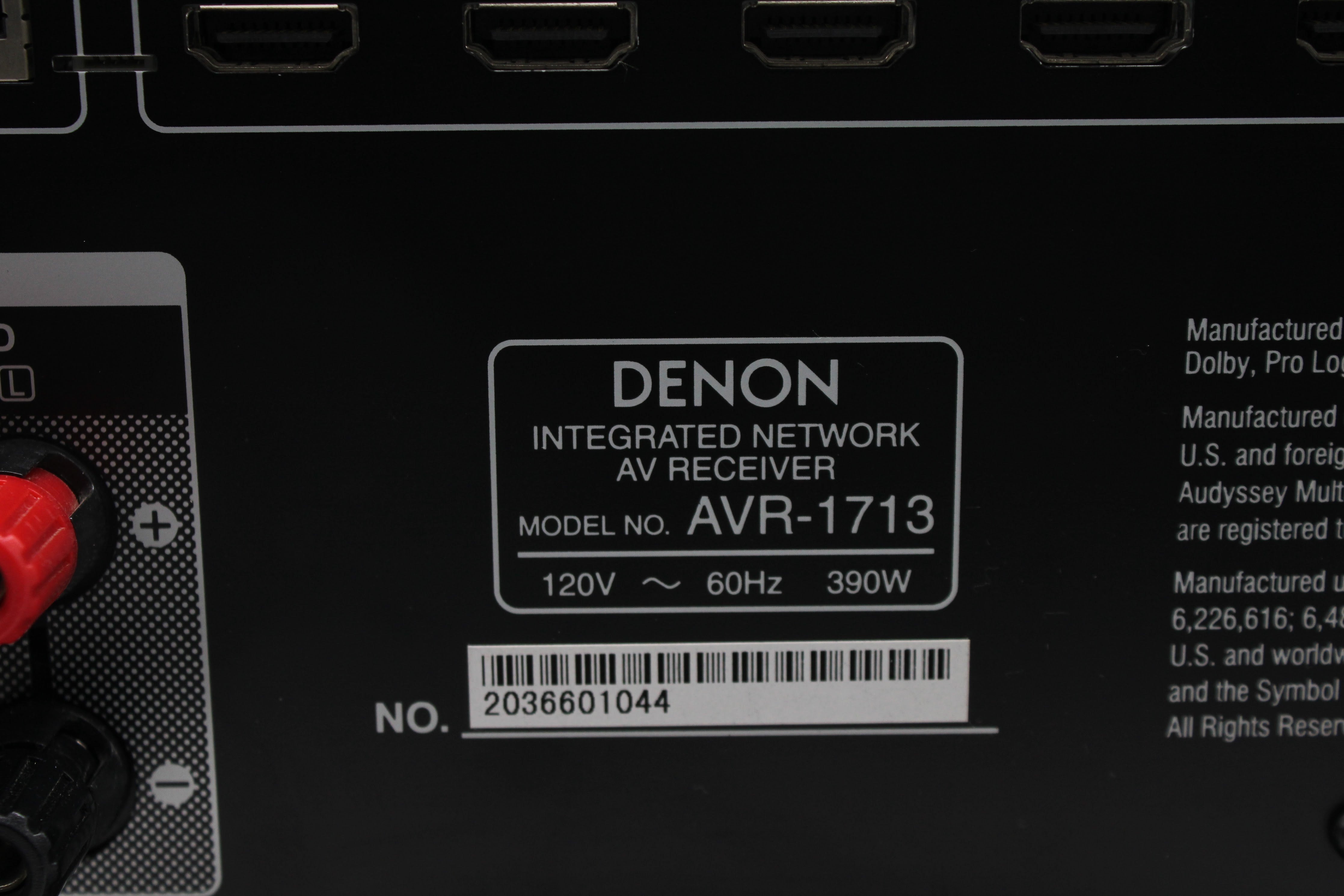 Denon AVR-1713 Integrated Network AV Receiver 5.1-channel Home