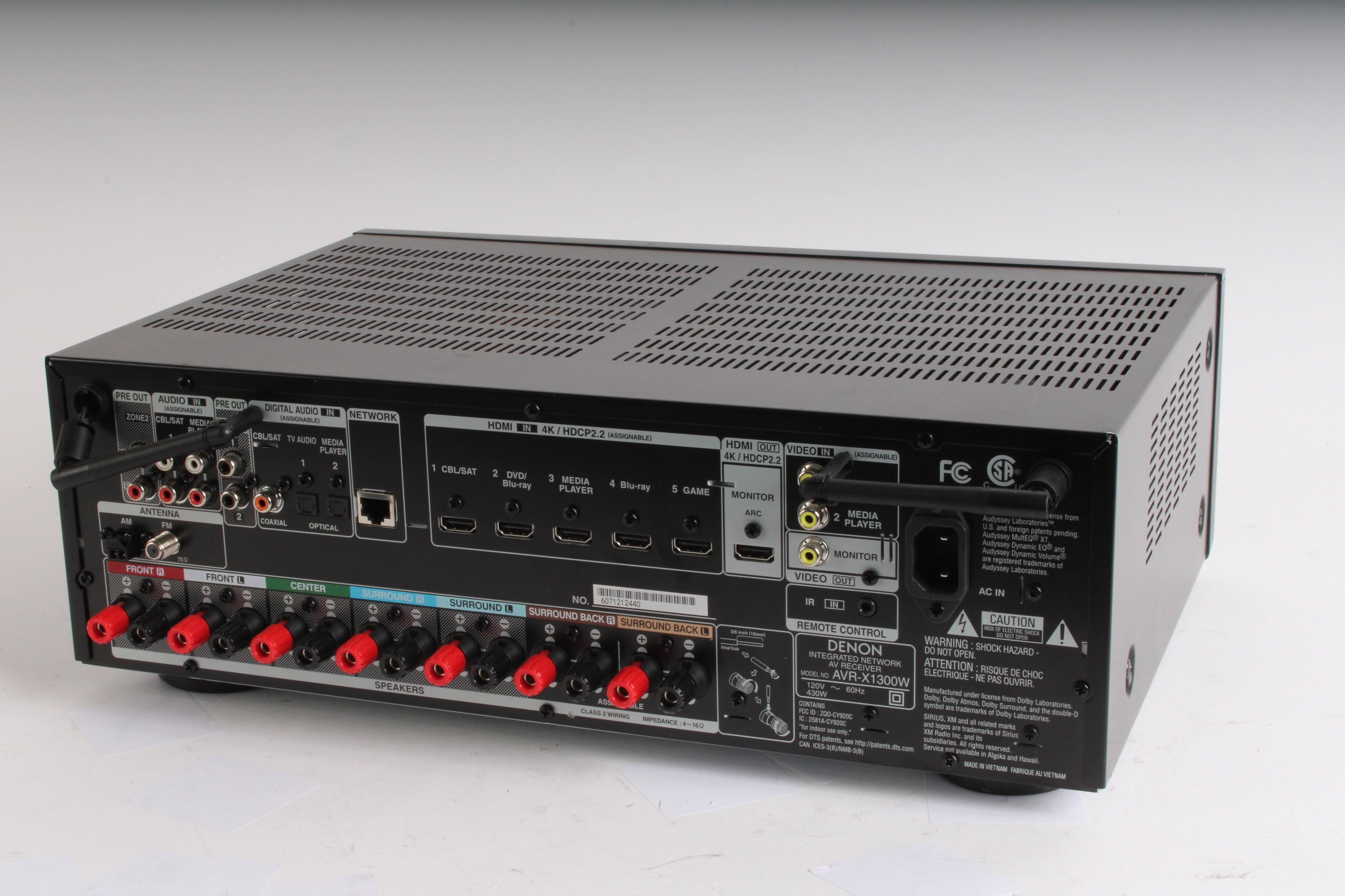 Denon AVR-X1300W 7.2-Channel Integrated Network AV Receiver – NTC Tech