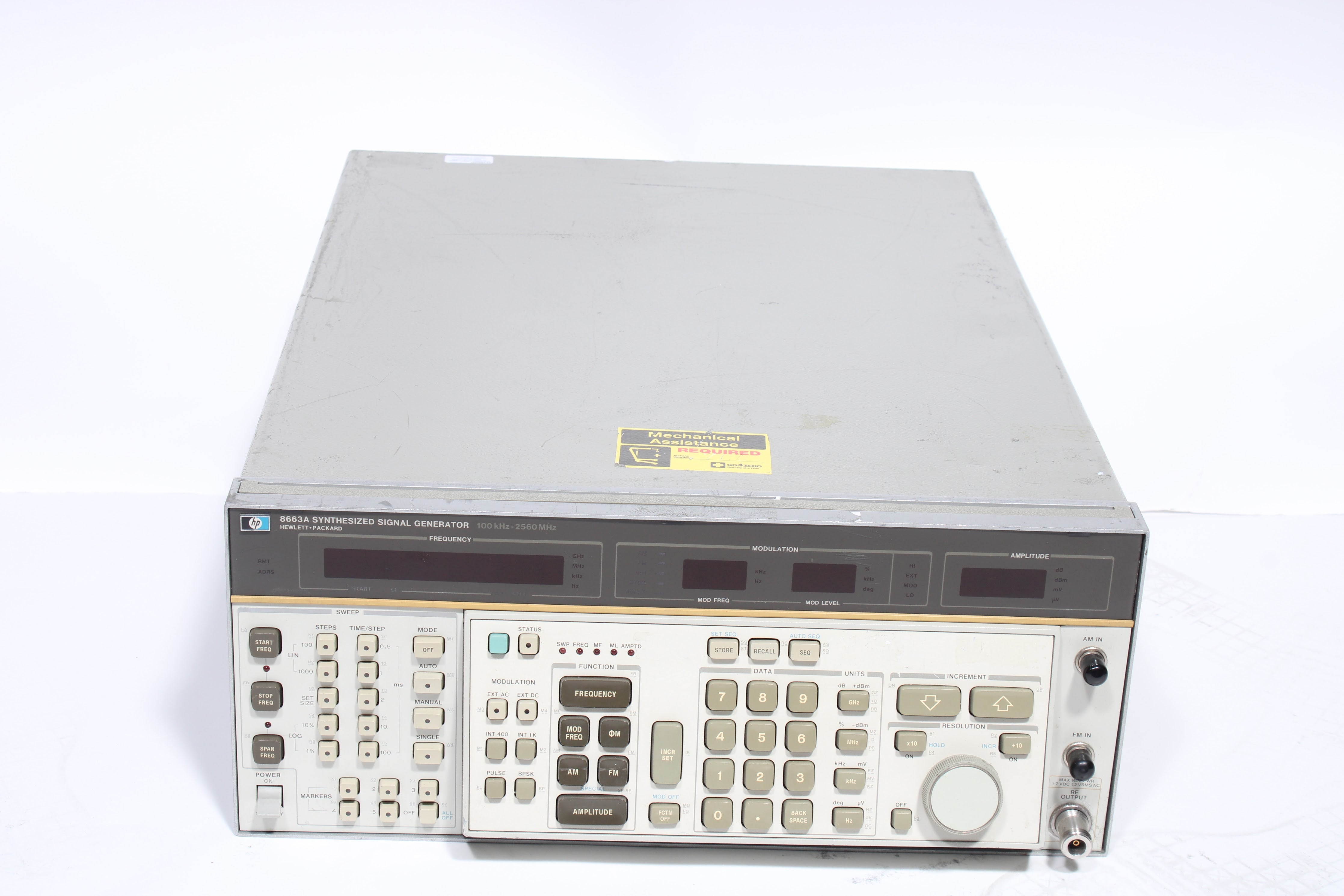 HP 8663A Synthesized Signal Generator 100 kHz - 2560 MHz - AS IS For P ...