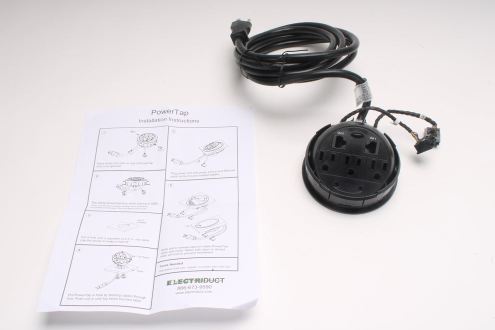 PowerTap GMPT-1 Grommet Pop-Up Power Data Center - NEW – NTC Tech