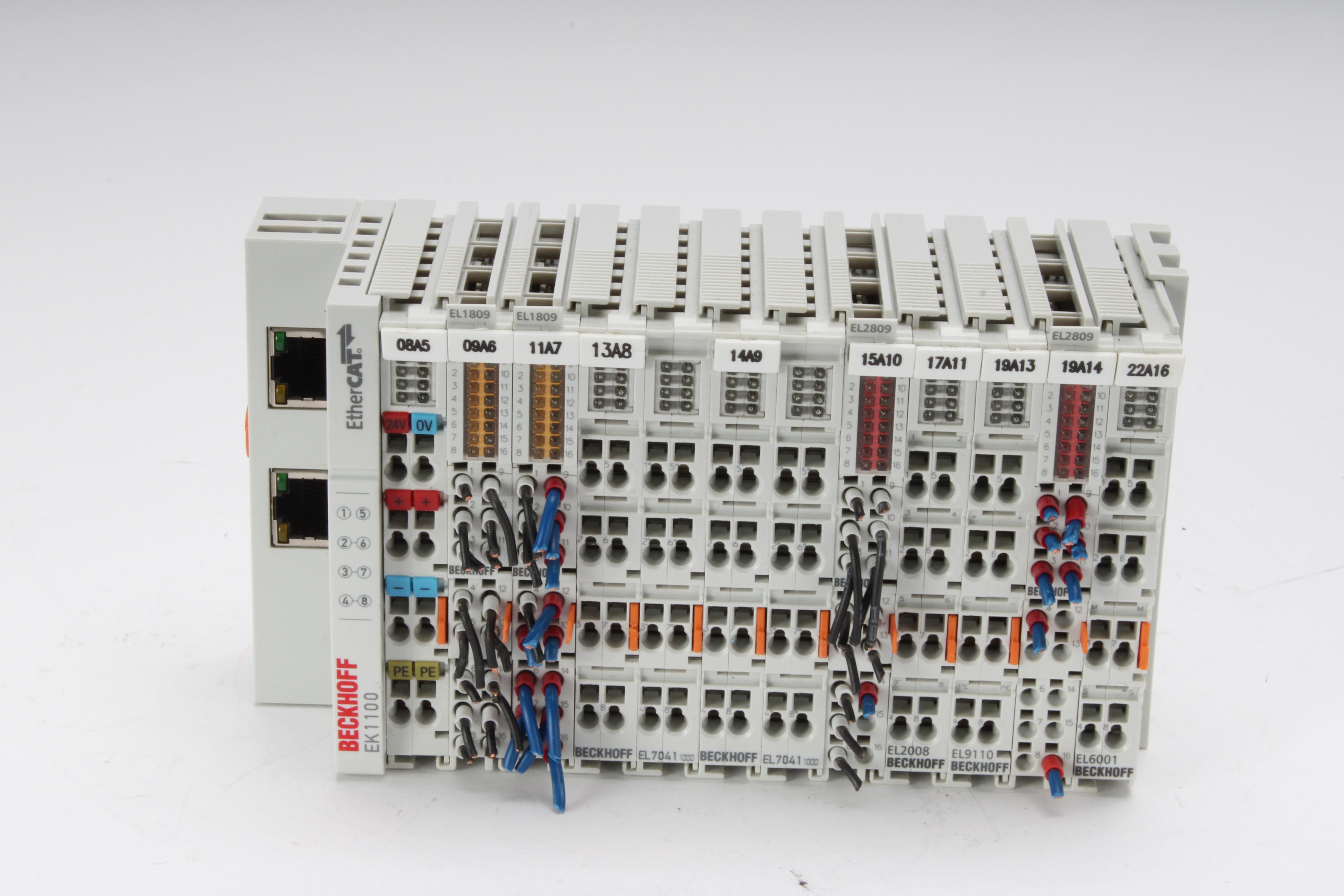 El1409 Beckhoff EK1100 EtherCAT Coupler With EL1809, EL7041, EL2809, EL2008 ...