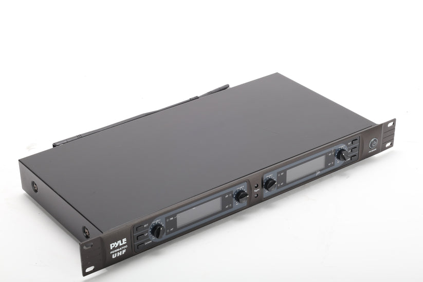 Pyle PDWM4700 4-Channel UHF Wireless Microphone Receiver With 2x Anten ...