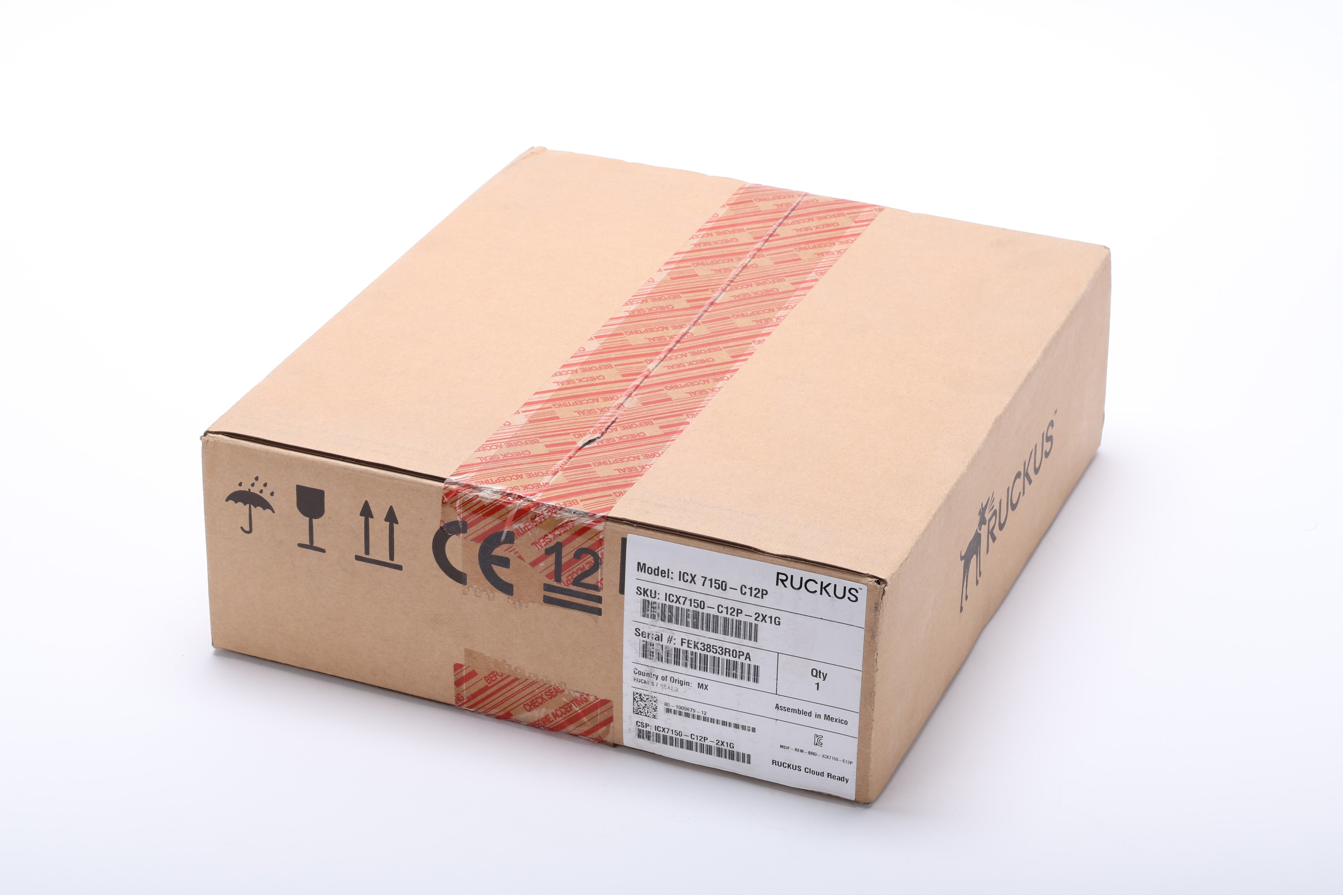 Ruckus ICX 7150-C12P-2X1G 12-Port Managed Compact Switch - NEW / Seale ...