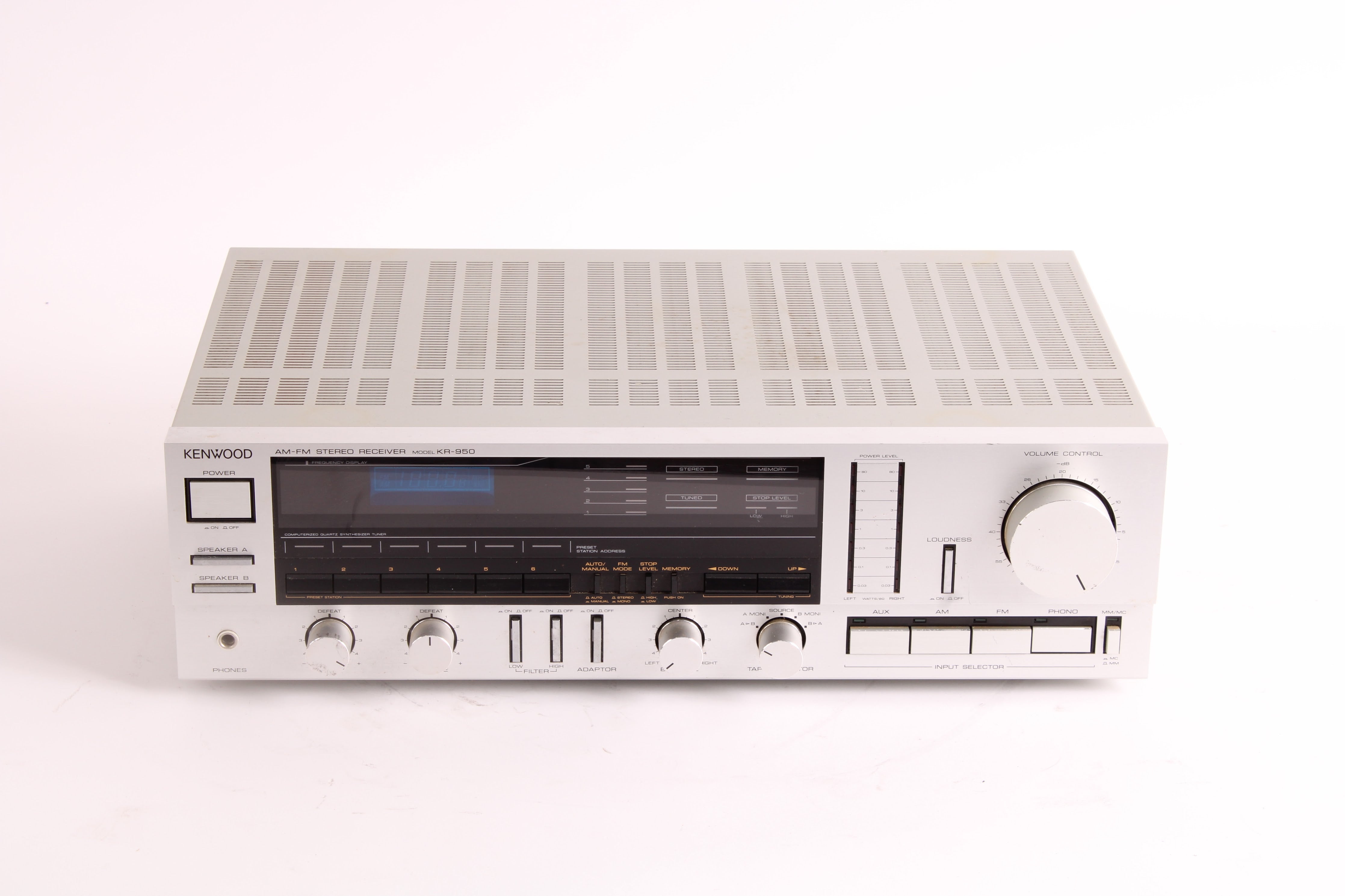 Kenwood KR-950 AM/FM Stereo Tuner Receiver Amplifier - Fair Condition ...