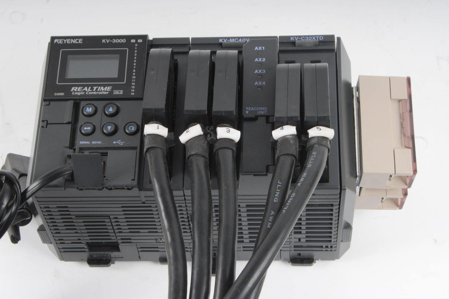 Keyence KV-3000 Realtime Logic Controller With KV-MC40V, KV-C32XTD 