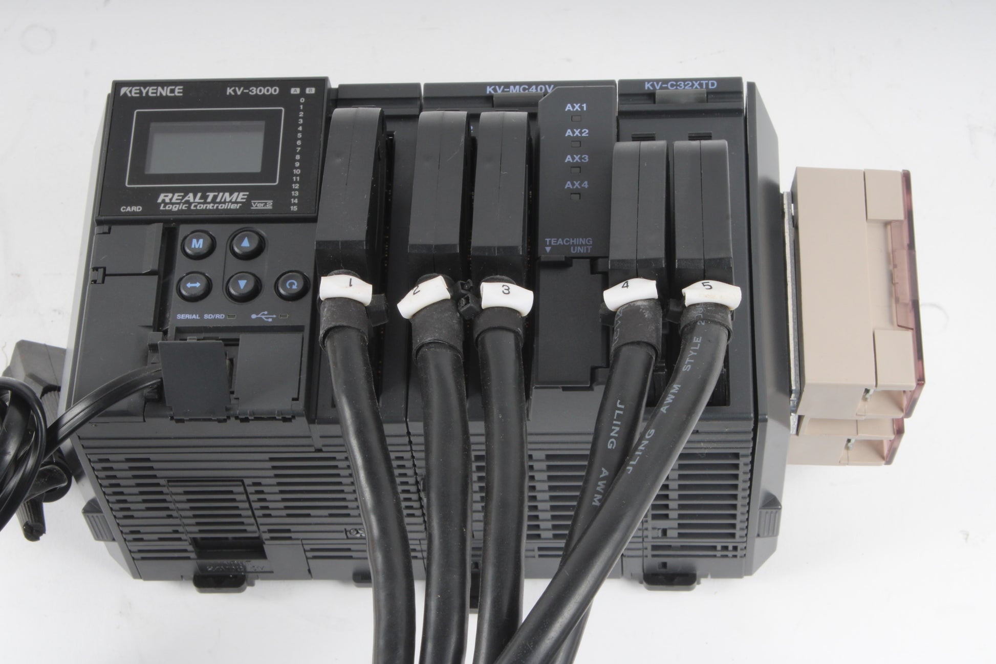 Keyence KV-3000 Realtime Logic Controller With KV-MC40V, KV-C32XTD 
