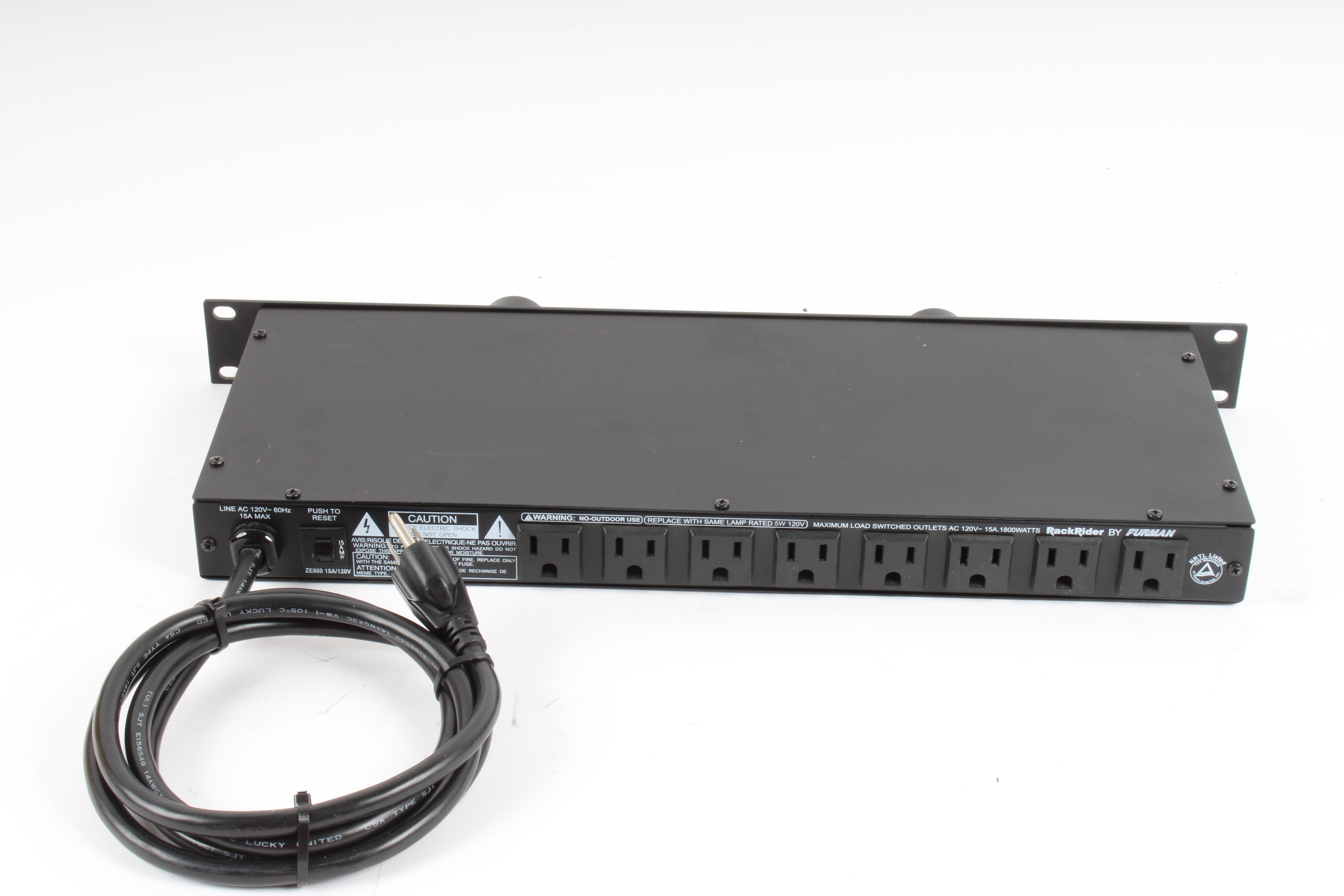 RackRider By Furman RR-15 Power Conditioner & Light Module – NTC Tech