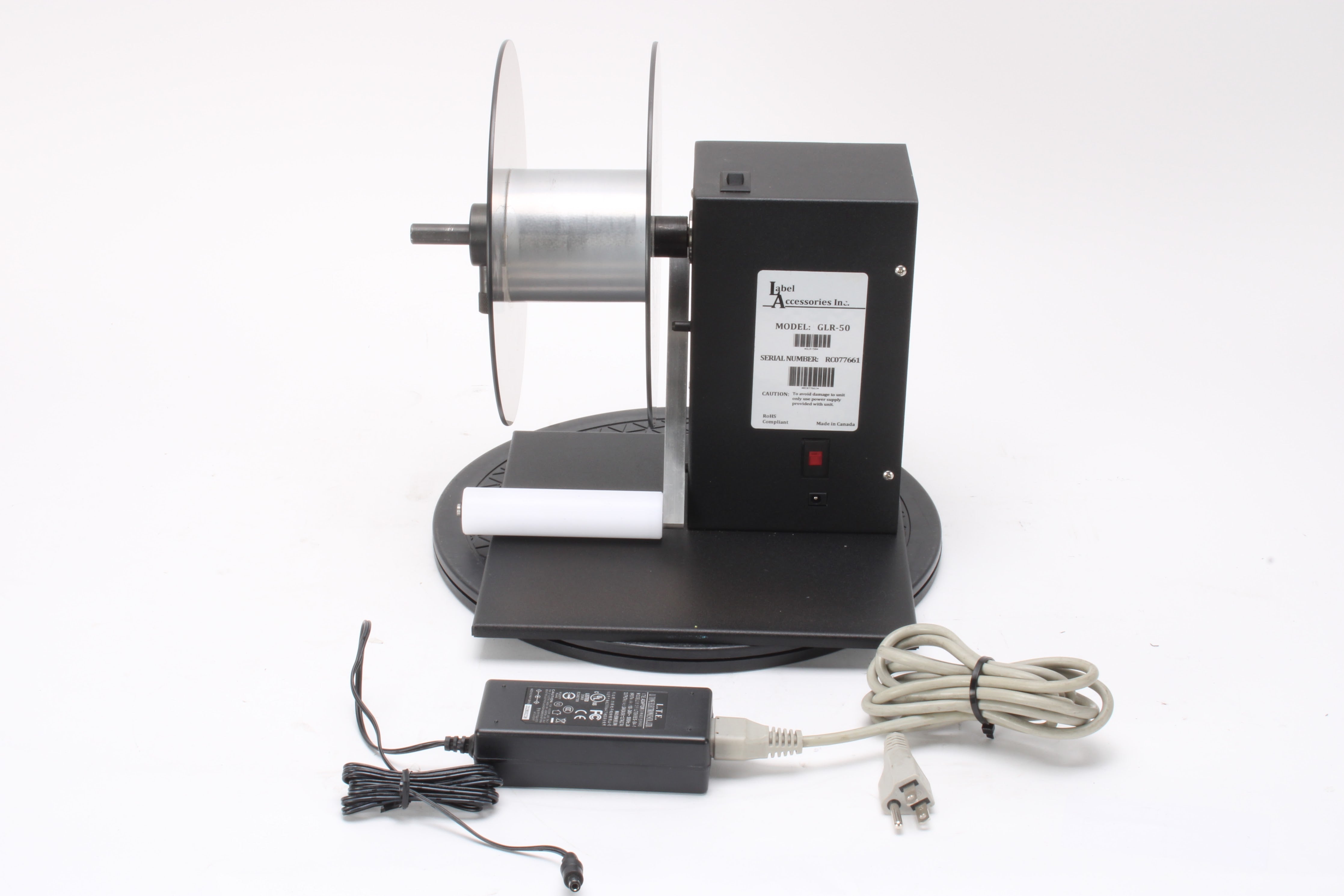 Label Accessories GLR-50 Label Rewinder With Power Supply – NTC Tech