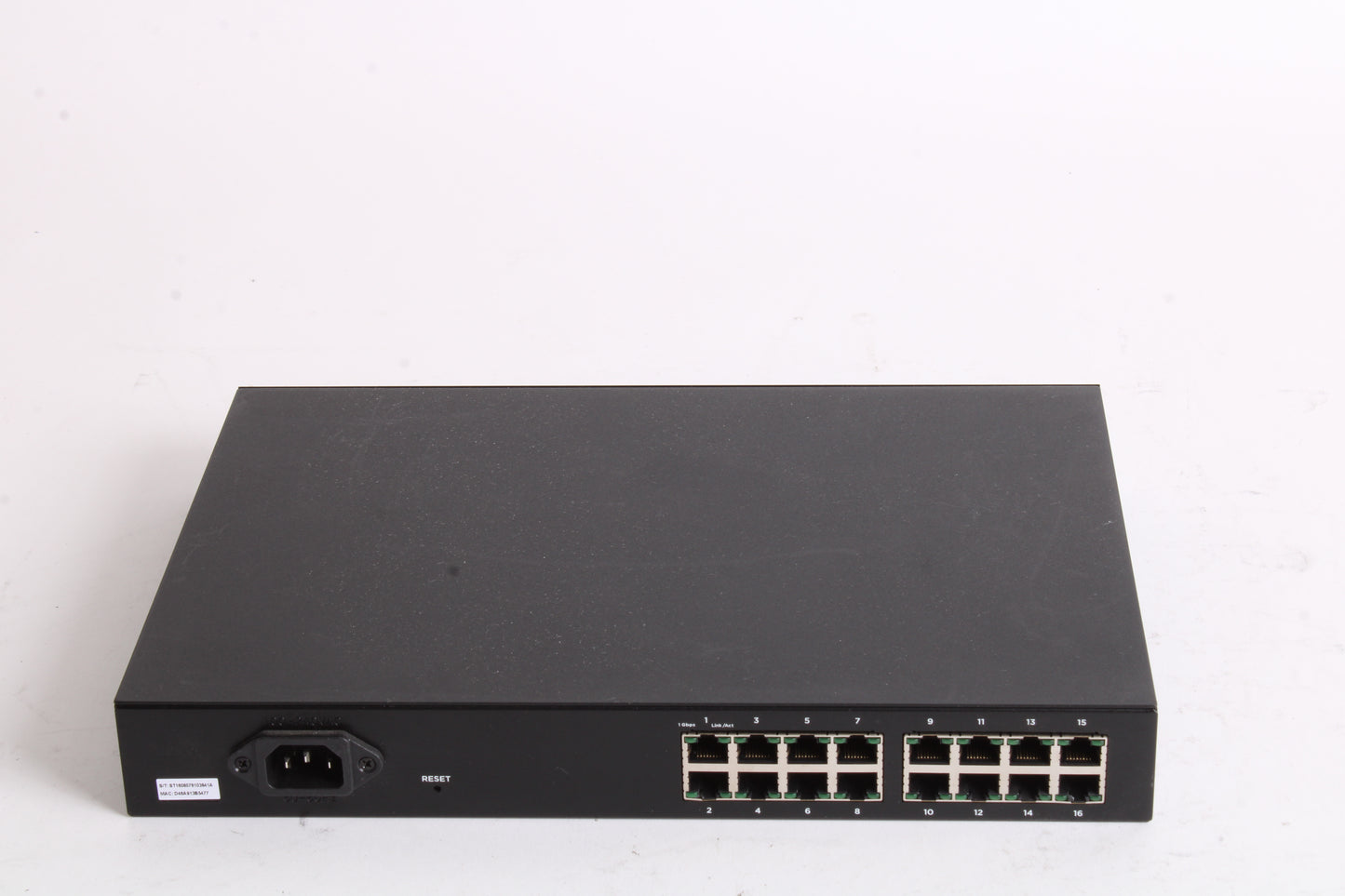 Arakins Networks AN-110-SWR-16 Unmanaged+ Gigabit Switch with Rear Por ...