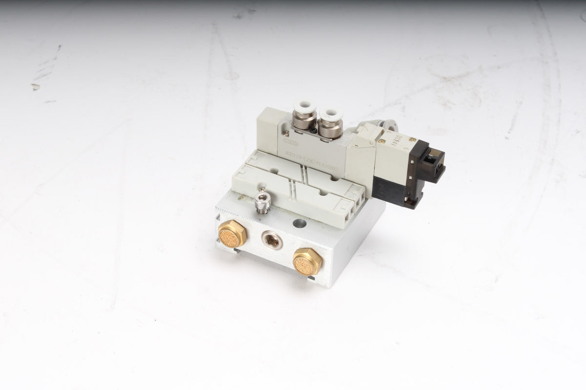 CKD 1x 4GD119-E23C-FL616887 Solenoid Air Valve With Manifold – NTC Tech
