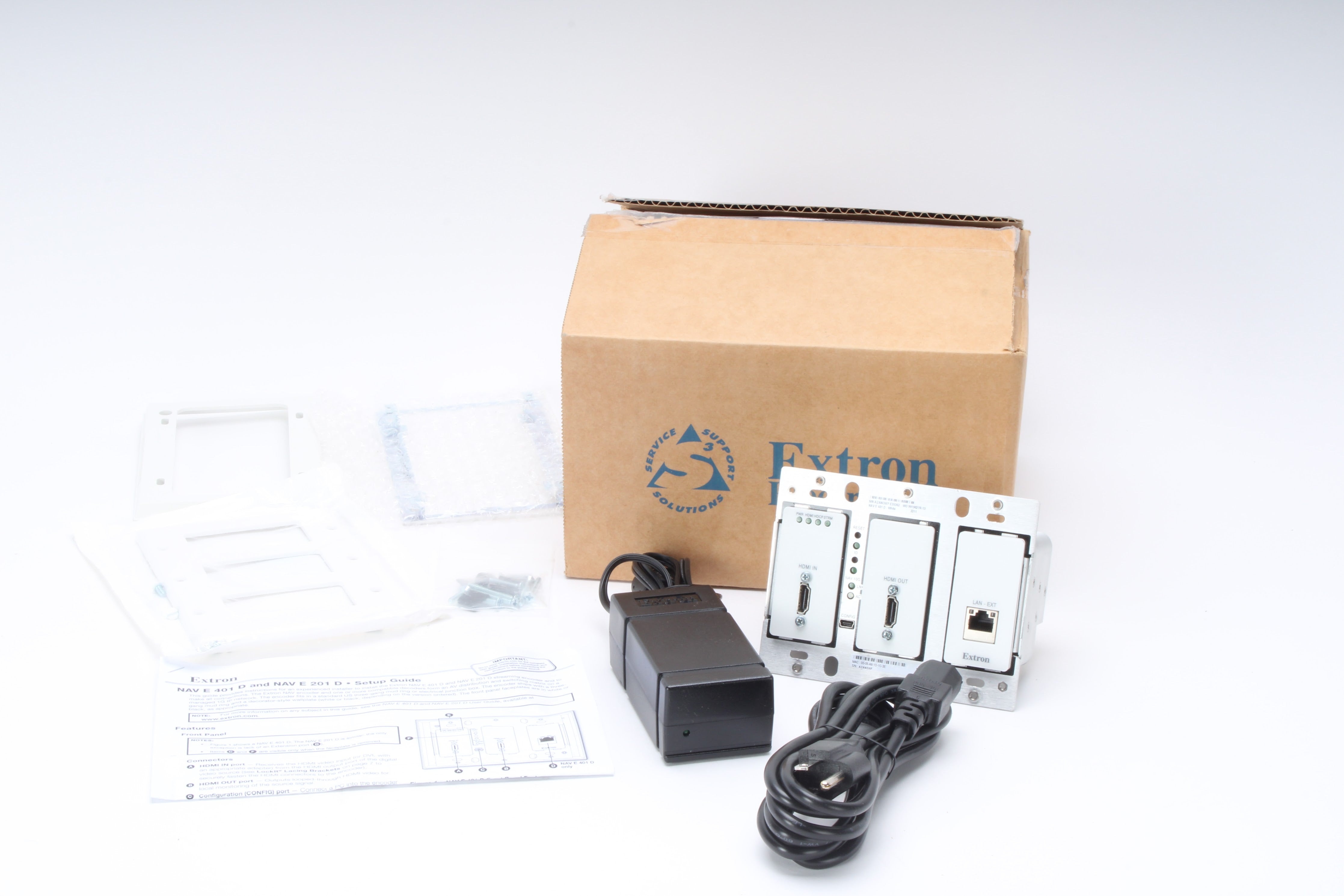 Extron NAV E 401 D - White 10G Pro AV over IP Encoder Wallplate 60-152 ...